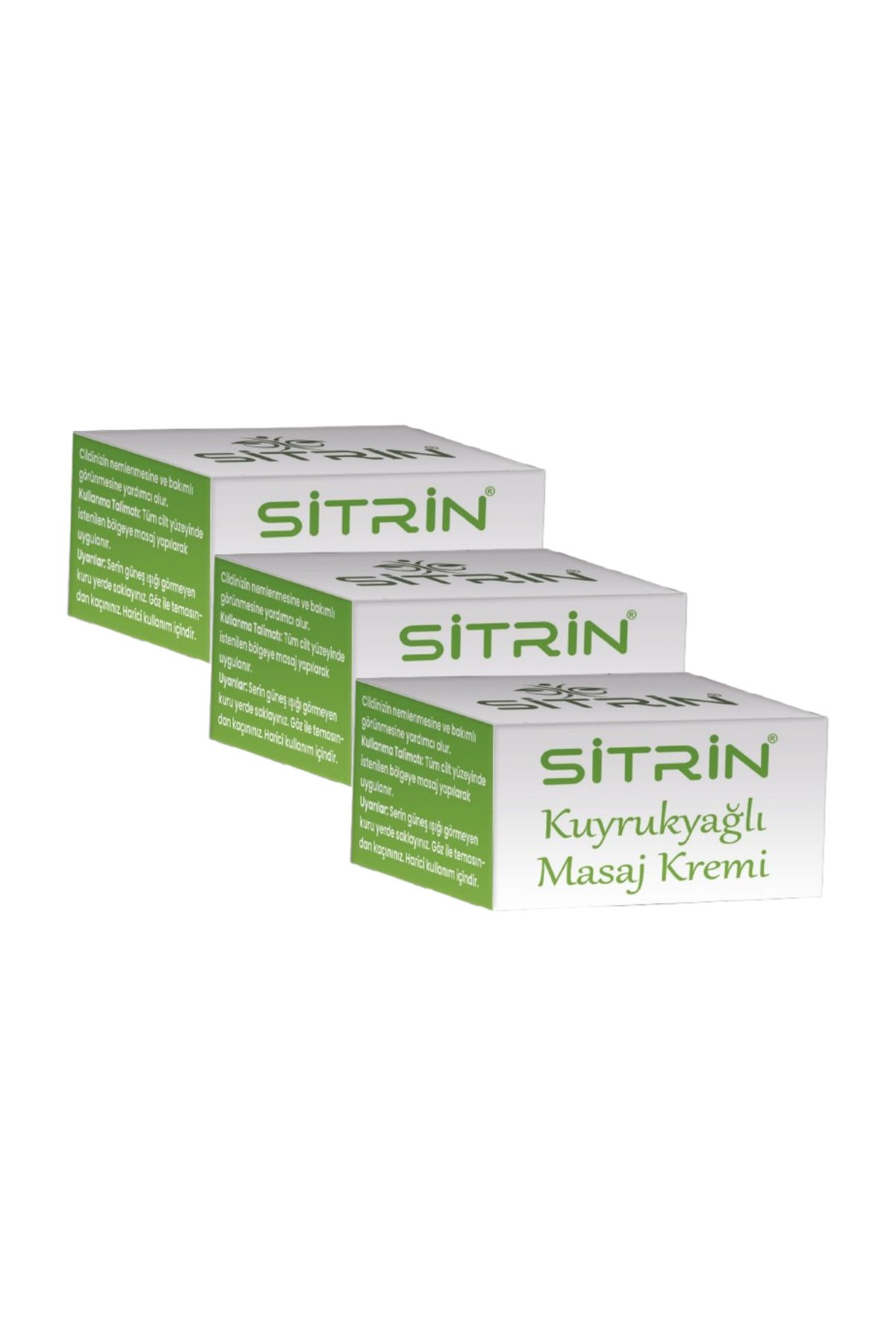 Sitrin Kuyrukyağı Özlü Masaj Kremi 3"Lü Set