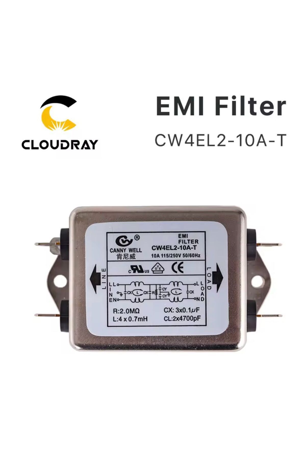 FİLTRE GÜÇ EMI FİLTRESİ 115V 250V 20A 50 60HZ