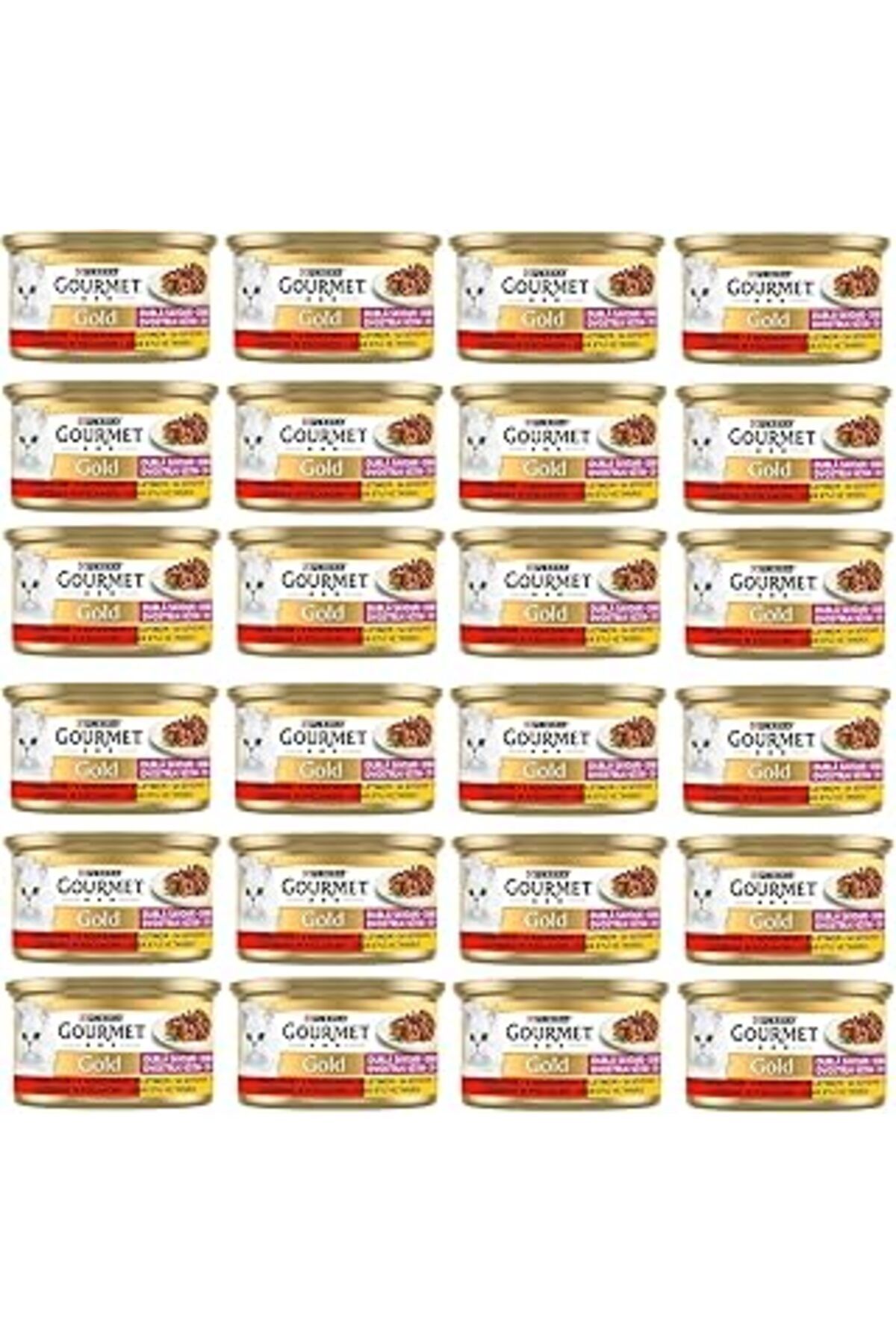 karadağsb Gourmet Gold Çifte Lezzet Sığır Etli & Tavuklu Yaş Kedi Maması (24 X 85 Gr)