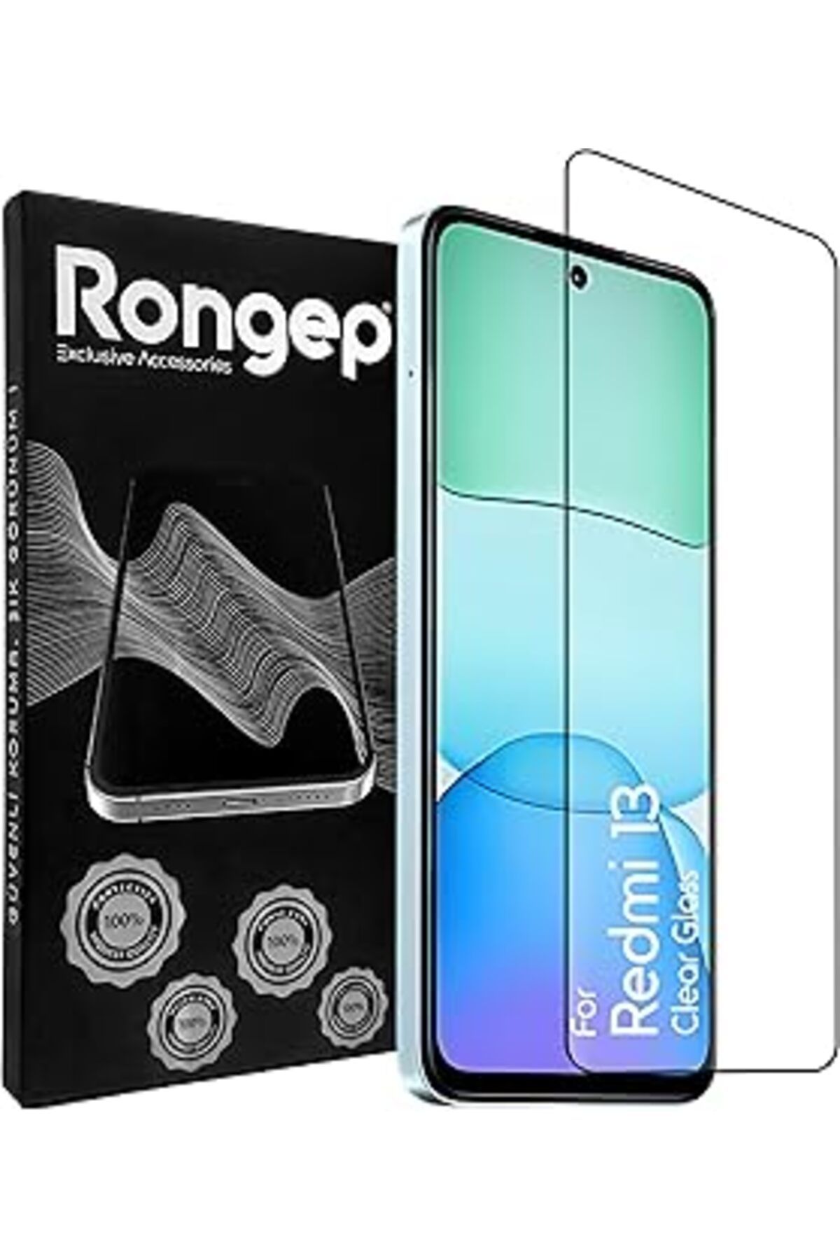 Pazarcan Rongep Redmi 13 Için Ekran Koruyucu Ekranı Tam Kaplayan Anti Static 9H Sertliğinde Görüntü Kalitesi