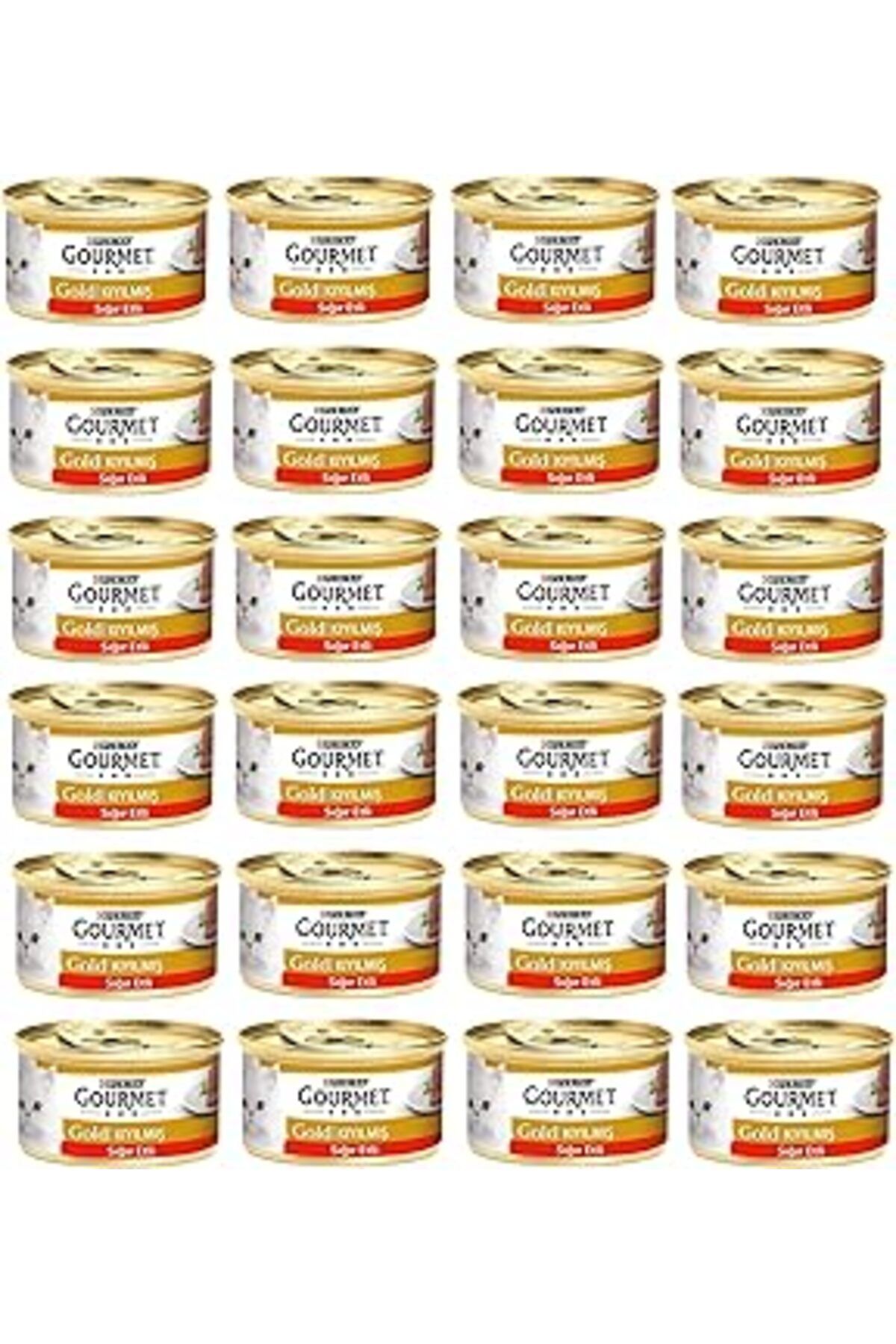 karadağsb Gourmet Gold Kıyılmış Sığır Etli Yaş Kedi Maması (24 X 85 Gr)