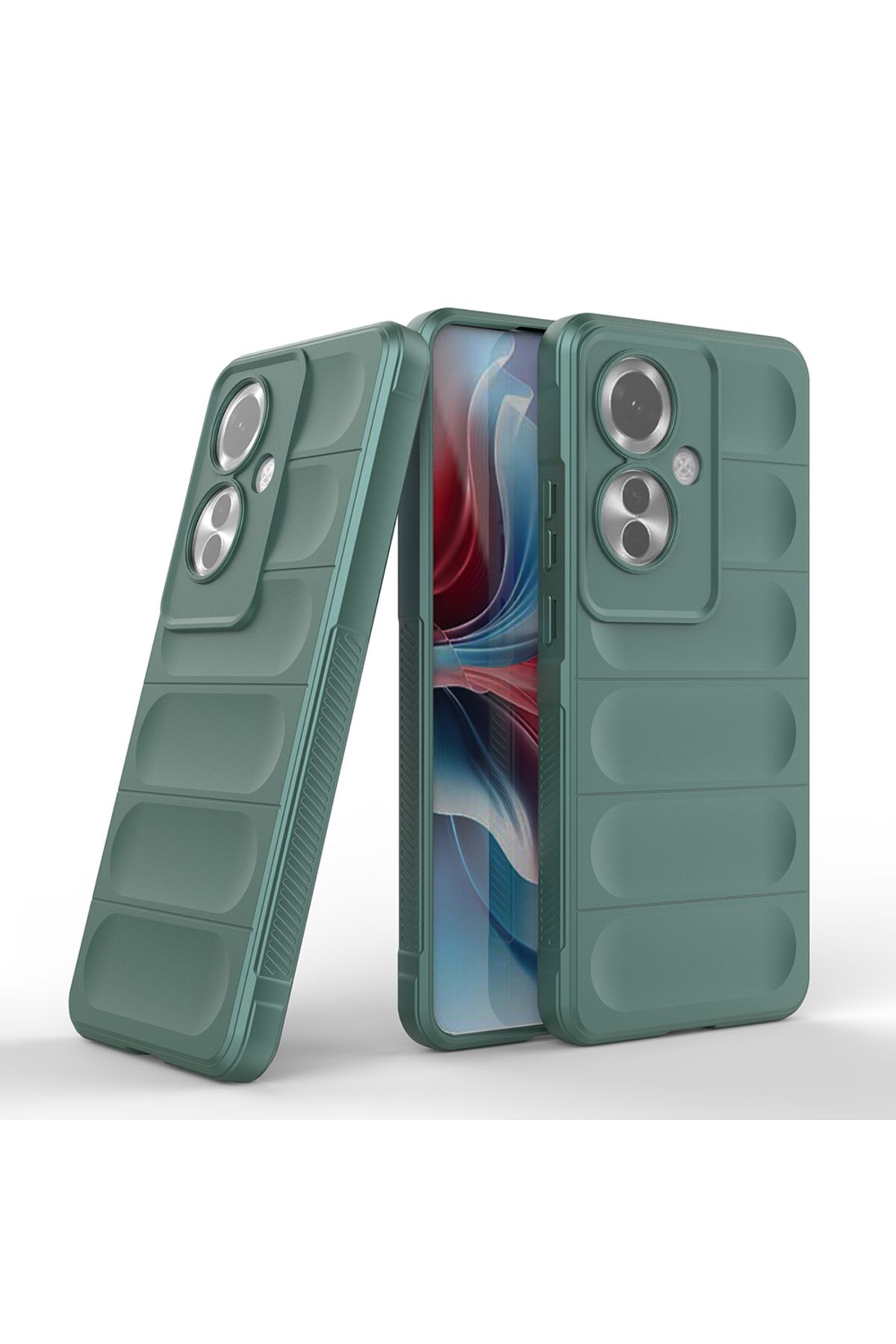 Rivor Oppo Reno 11F Uyumlu Kılıf Kamera Korumalı Parmak İzi Bırakmaz İçi Kadife Sıvı Silikon Kapak