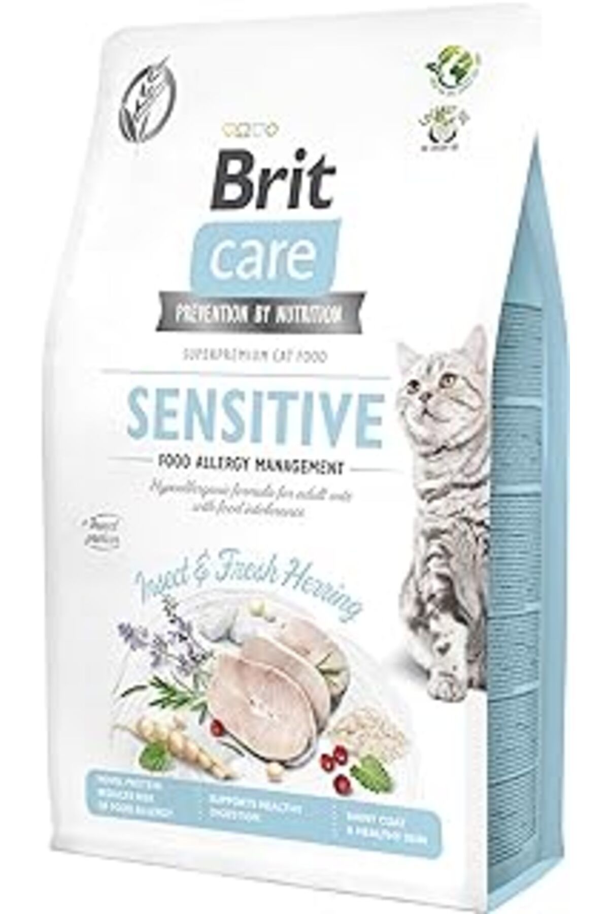karadağsb Brit Care Sensitive, Alerjileri Olan Yetişkin Kediler İçin, Tahılsız, Hipoalerjenik, Larva Ve Taze