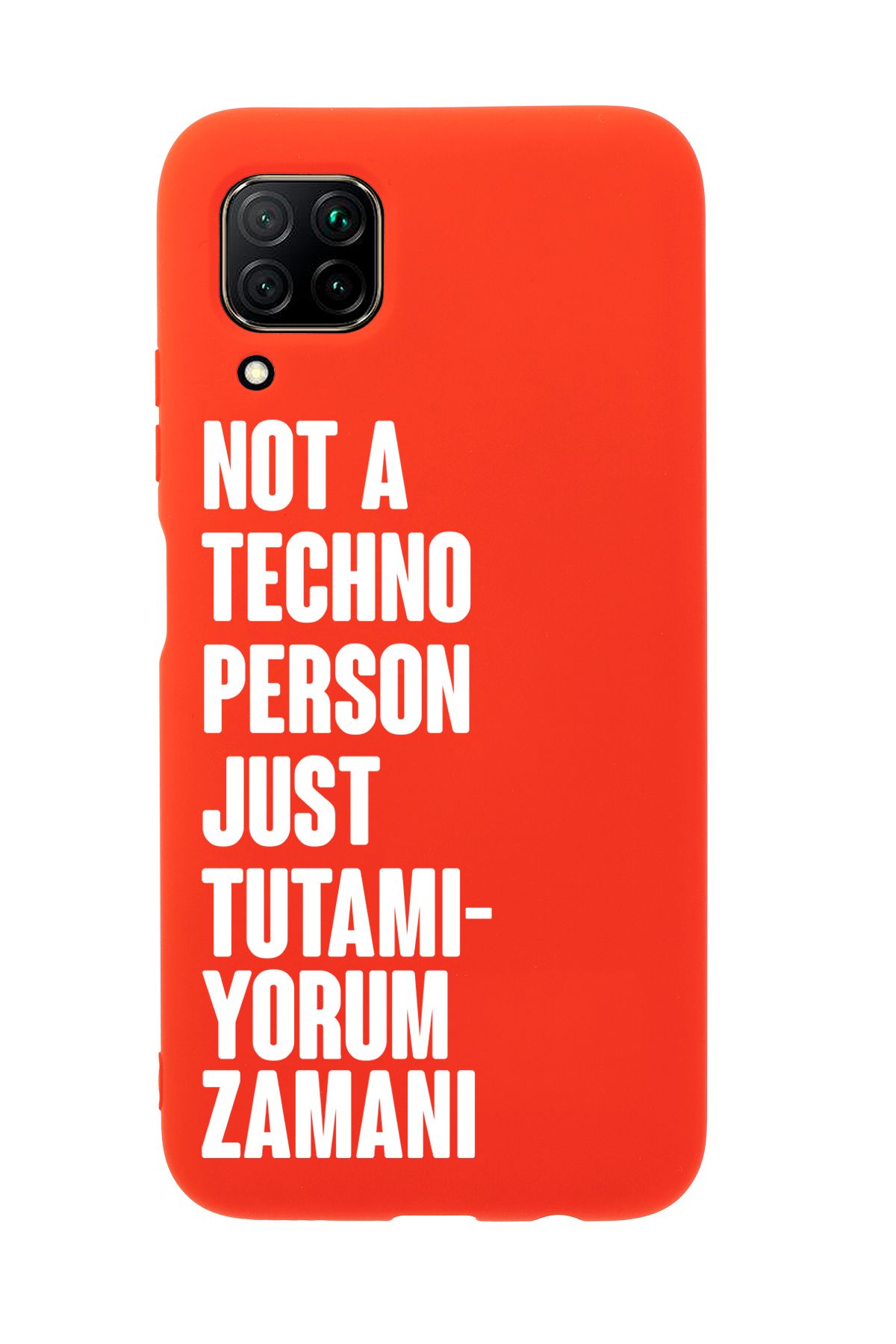 mooodcase Huawei P40 Lite Uyumlu Not Techno Person Just Tutamıyorum Zamanı Desenli Telefon Kılıfı
