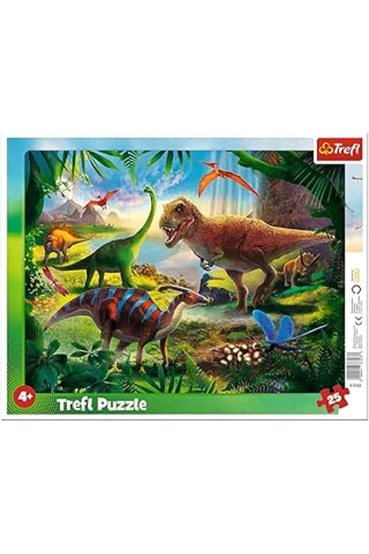 karadağsb Trefl Yapboz Mat Çerçeveli Yapboz 25 Parça Dinozorlar 4 Yaş Ve Üzeri