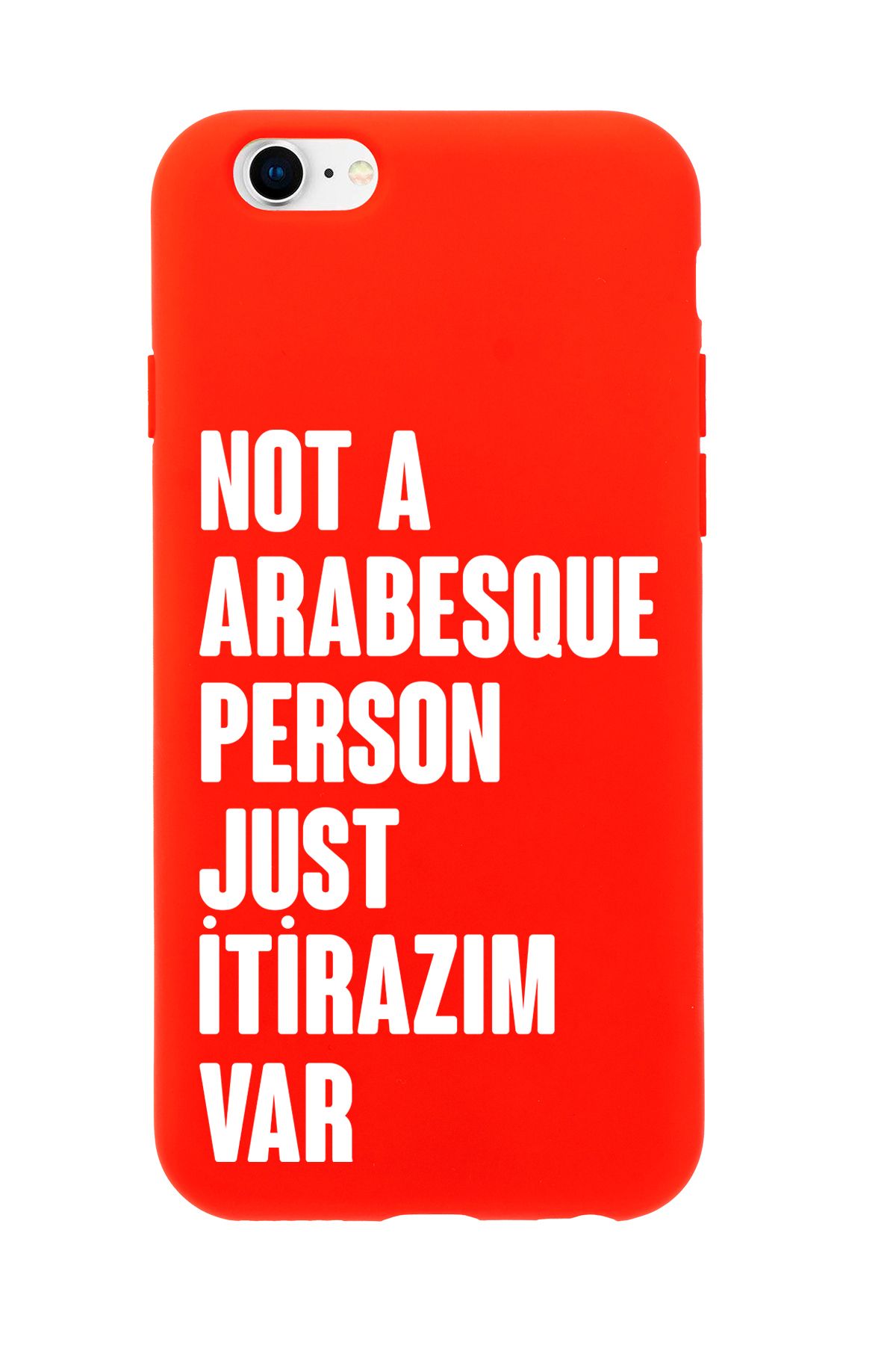 mooodcase iPhone 6 / 6s Uyumlu Not Arabesque Person Just İtirazım Var Desenli Telefon Kılıfı