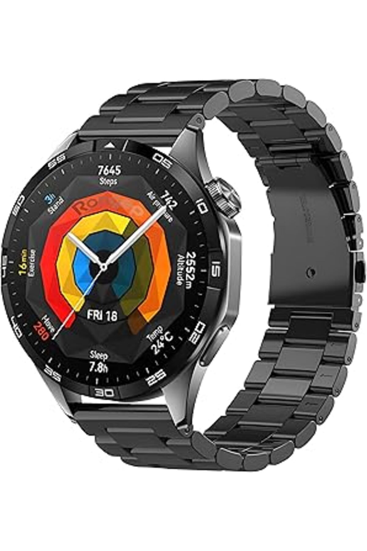 karadağsb Rongep Bakla Model 22Mm Çelik Kordon Huawei Ile Uyumlu Watch Gt5/Gt5 Pro/Gt4/Watch 4 Pro/Gt3/Gt3 Pr