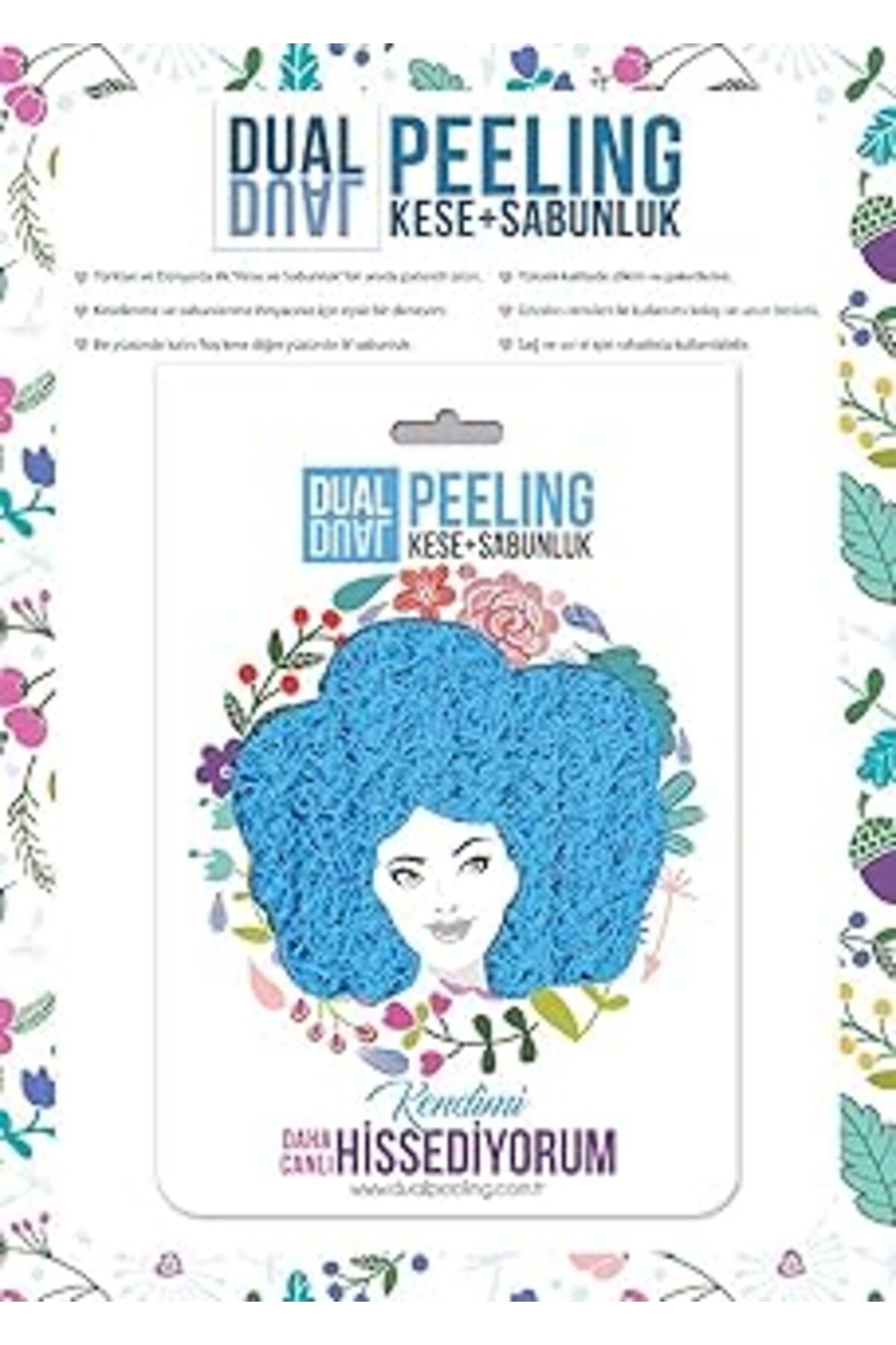 karadağsb Dualpeeling Kese + Sabunluk Hamam Kesesi - Banyo Kesesi