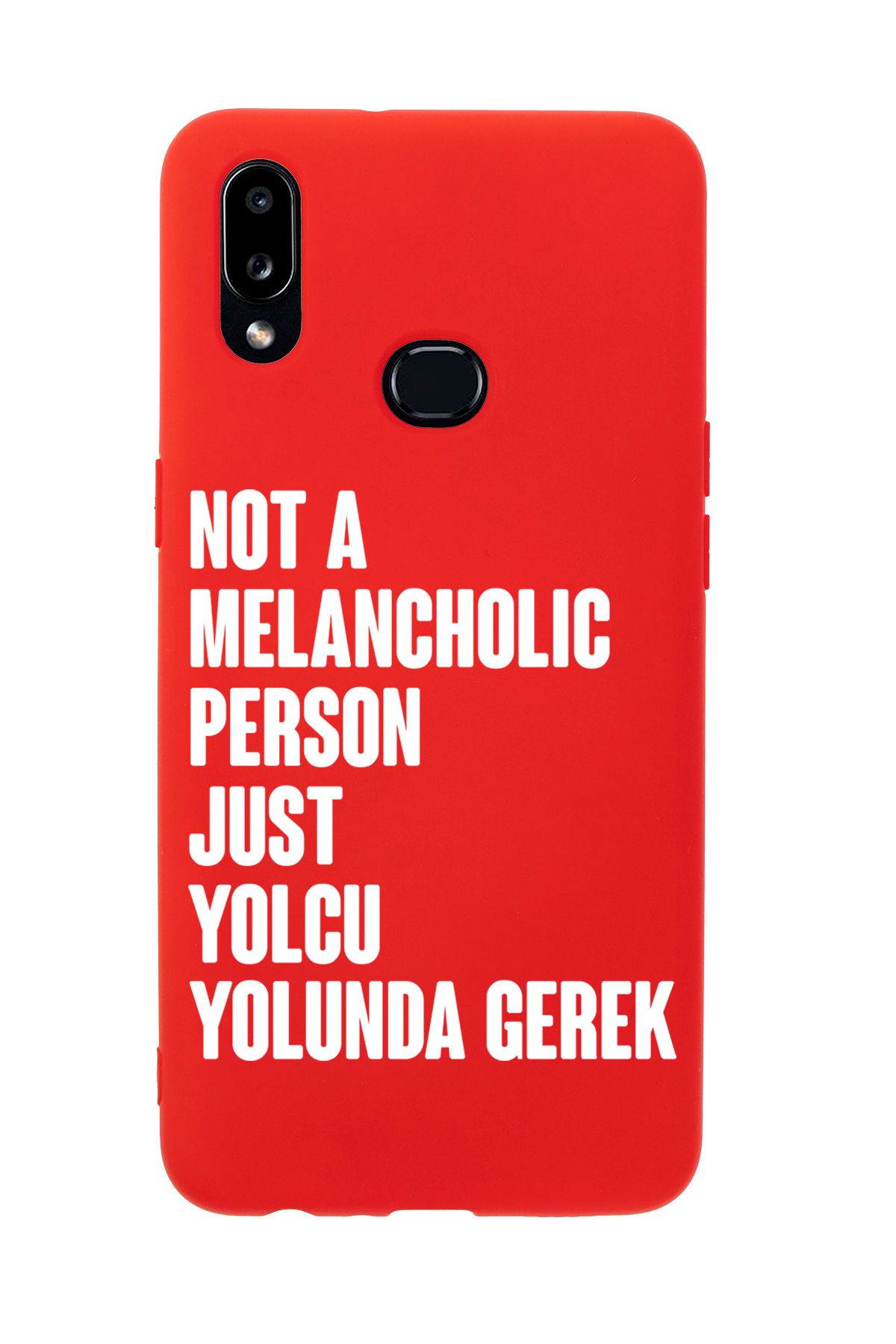 mooodcase Samsung A10s Uyumlu Not Melancholic Person Just Yolcu Yolunda Desenli Telefon Kılıfı