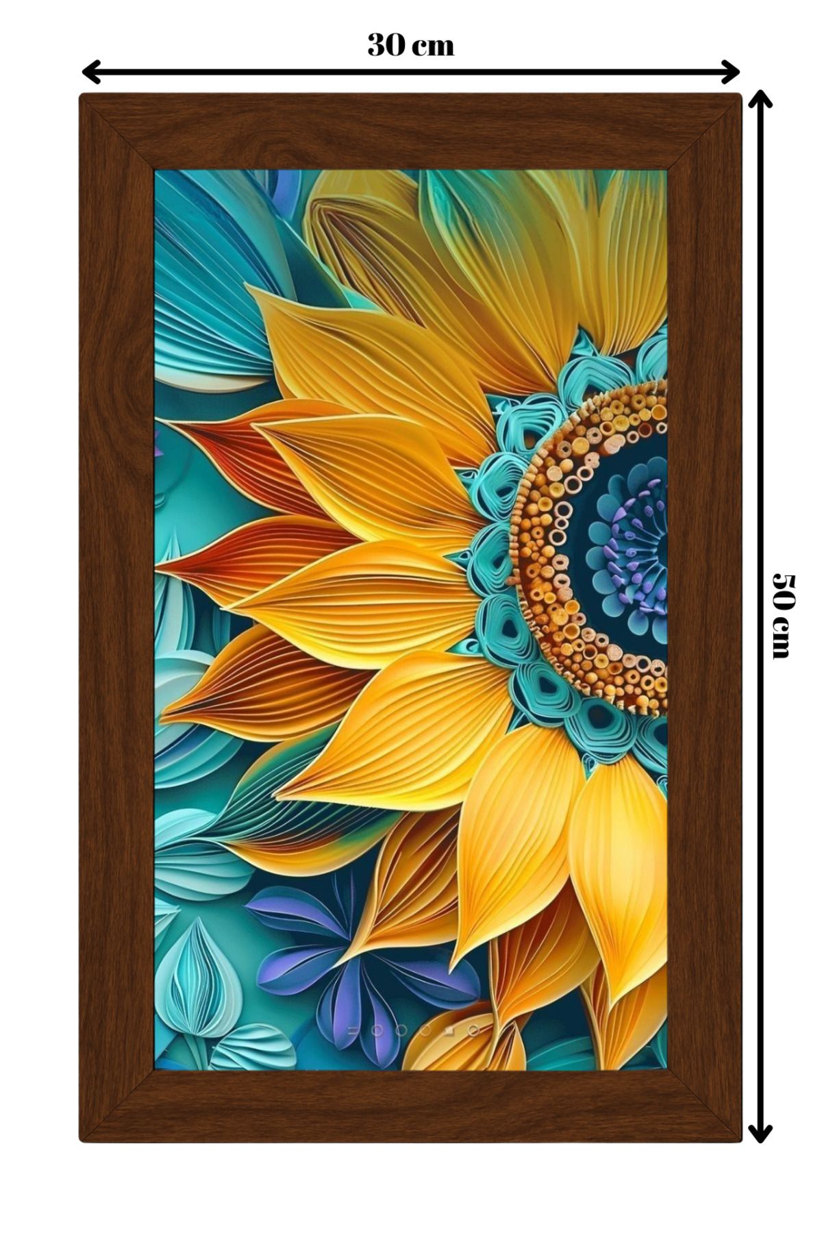 ColorCraft SERAMİK ÜZERİNE AHŞAP ÇERÇEVELİ 30x50cm TABLO NO:102