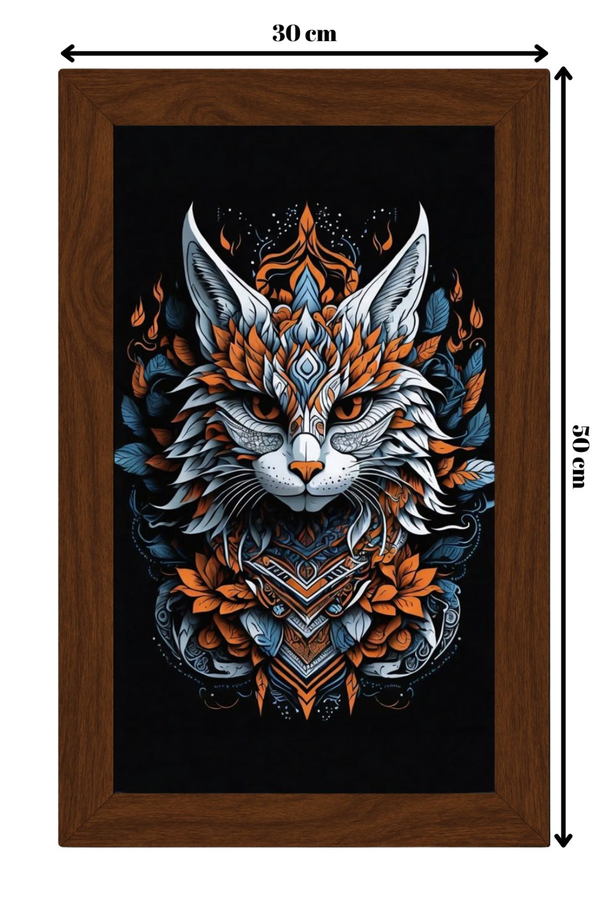 ColorCraft SERAMİK ÜZERİNE AHŞAP ÇERÇEVELİ 30x50cm TABLO NO:76