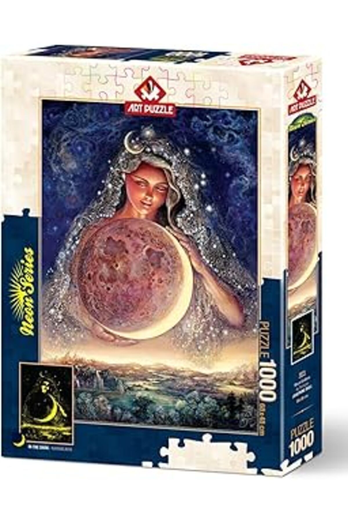 karadağsb Art Puzzle Ay Tanrıçası 1000 Parça Neon Puzzle
