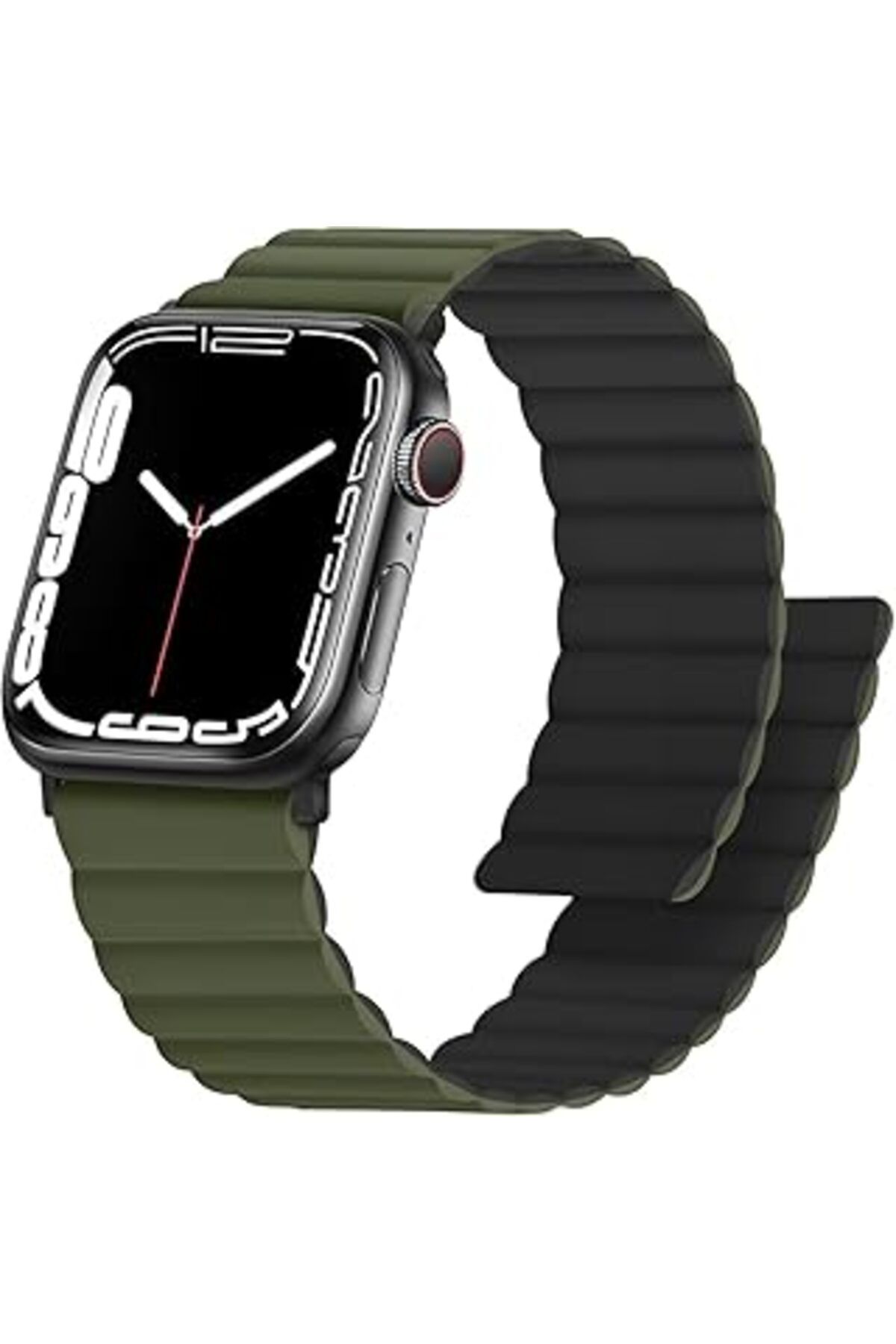 karadağsb Minesk Apple Watch Ile Uyumlu 42-44-45-46-49 Mm Için Çift Taraflı Kordon Bilekten Düşmeyen Güçlü Ma
