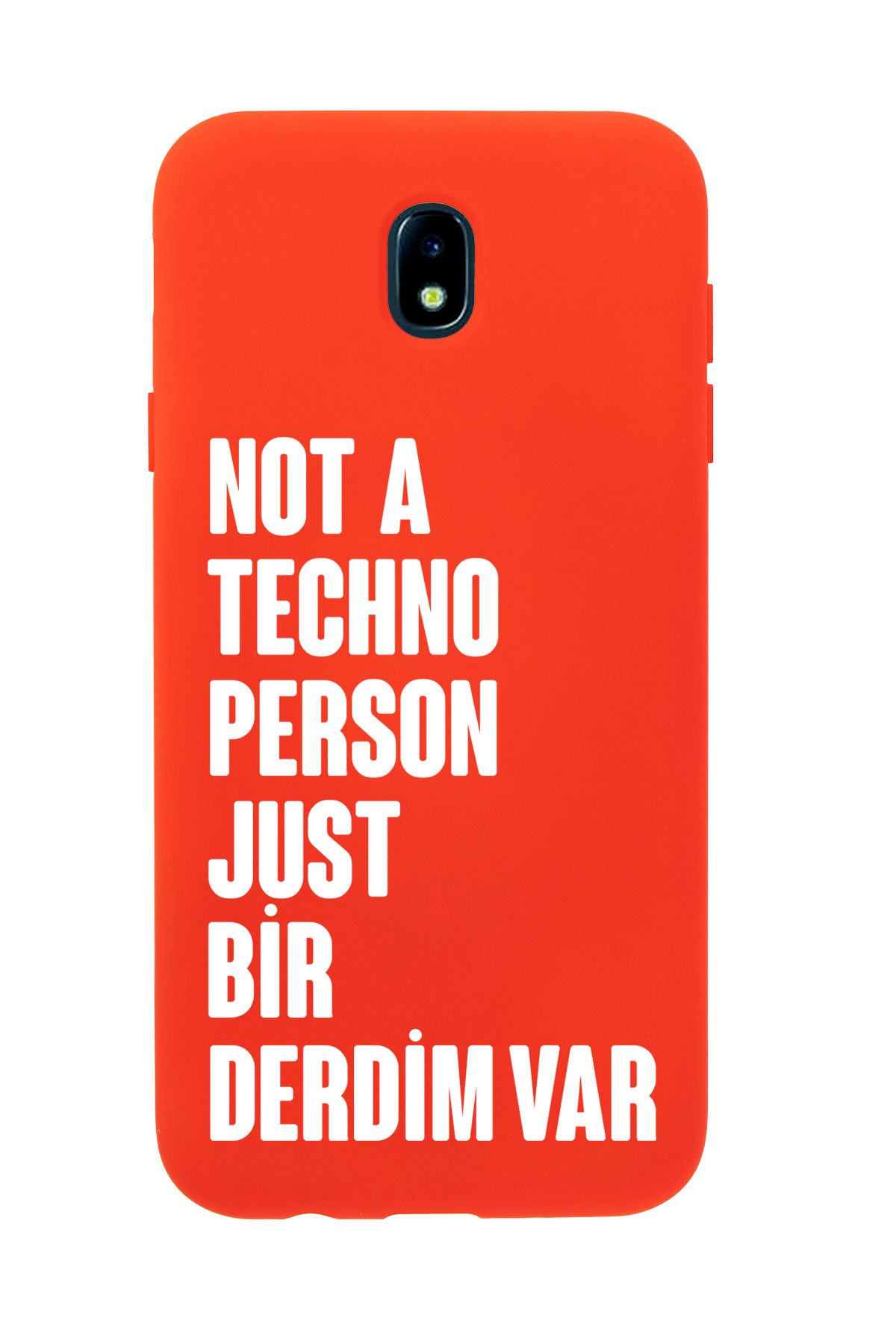 mooodcase Samsung J7 Pro Uyumlu Not Techno Person Just Bir Derdim Var Desenli Telefon Kılıfı