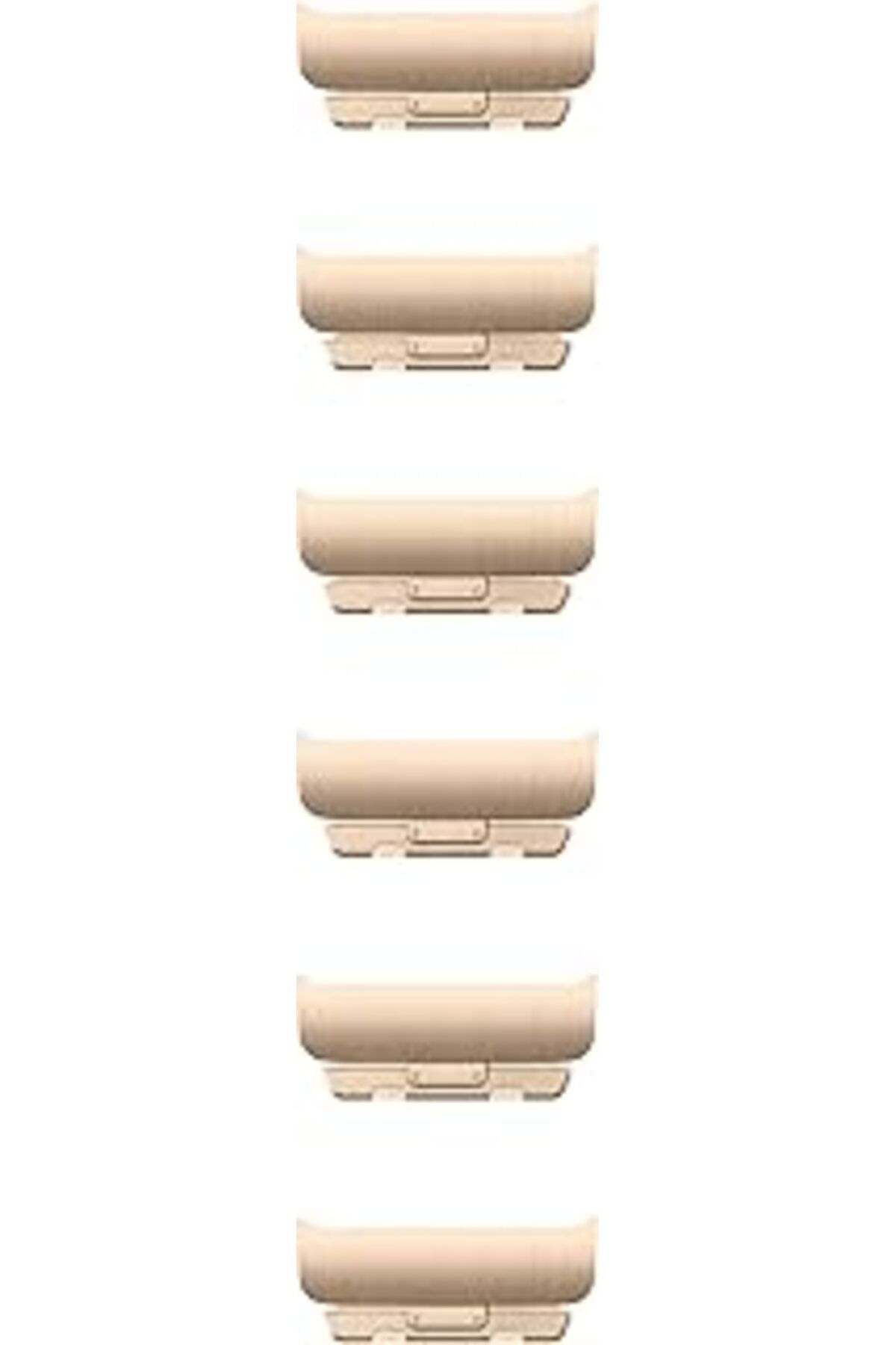 karadağsb Apple Watch Band - 46 Mm Baklalı Model Altın Rengi Bilezik Kiti