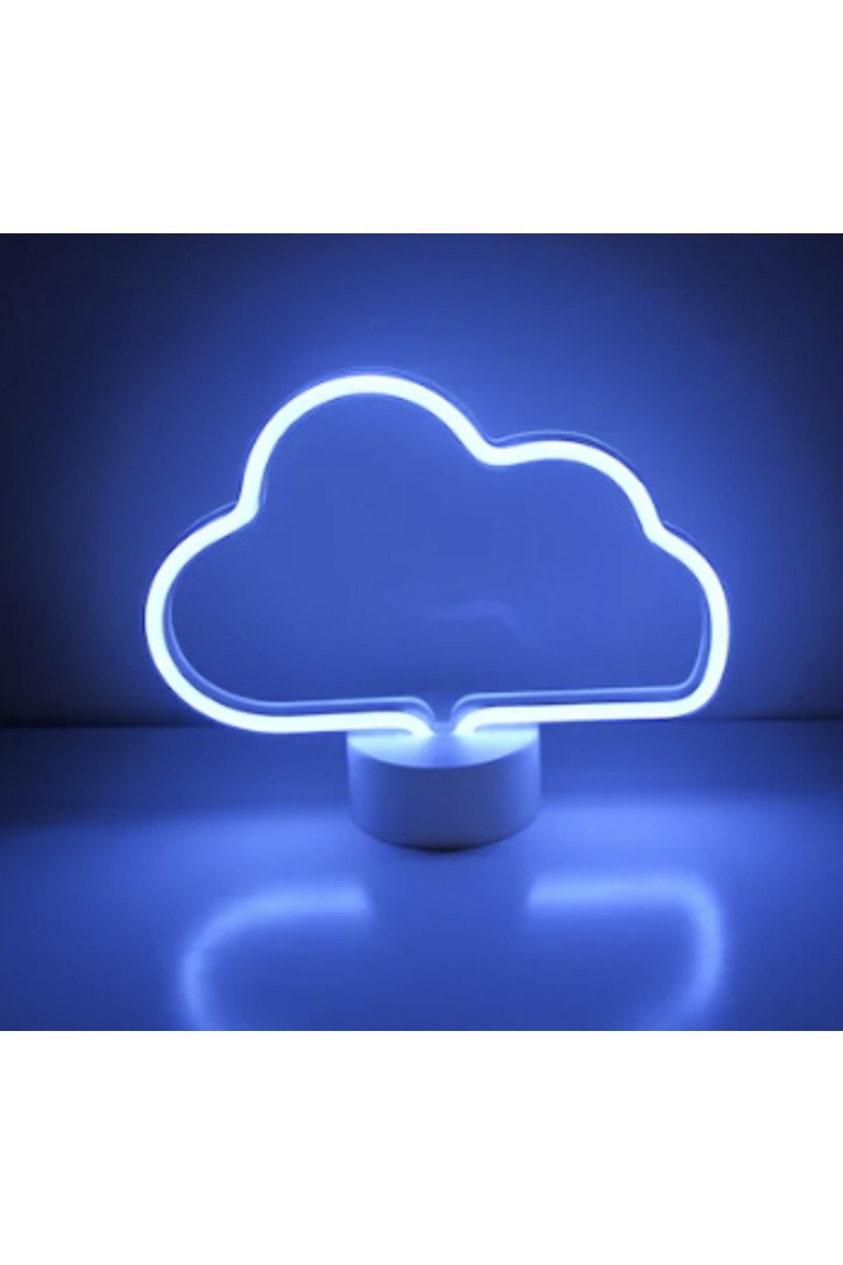 Asap Neon Işıklı Bulut Masa Gece Lambası USB+Pil