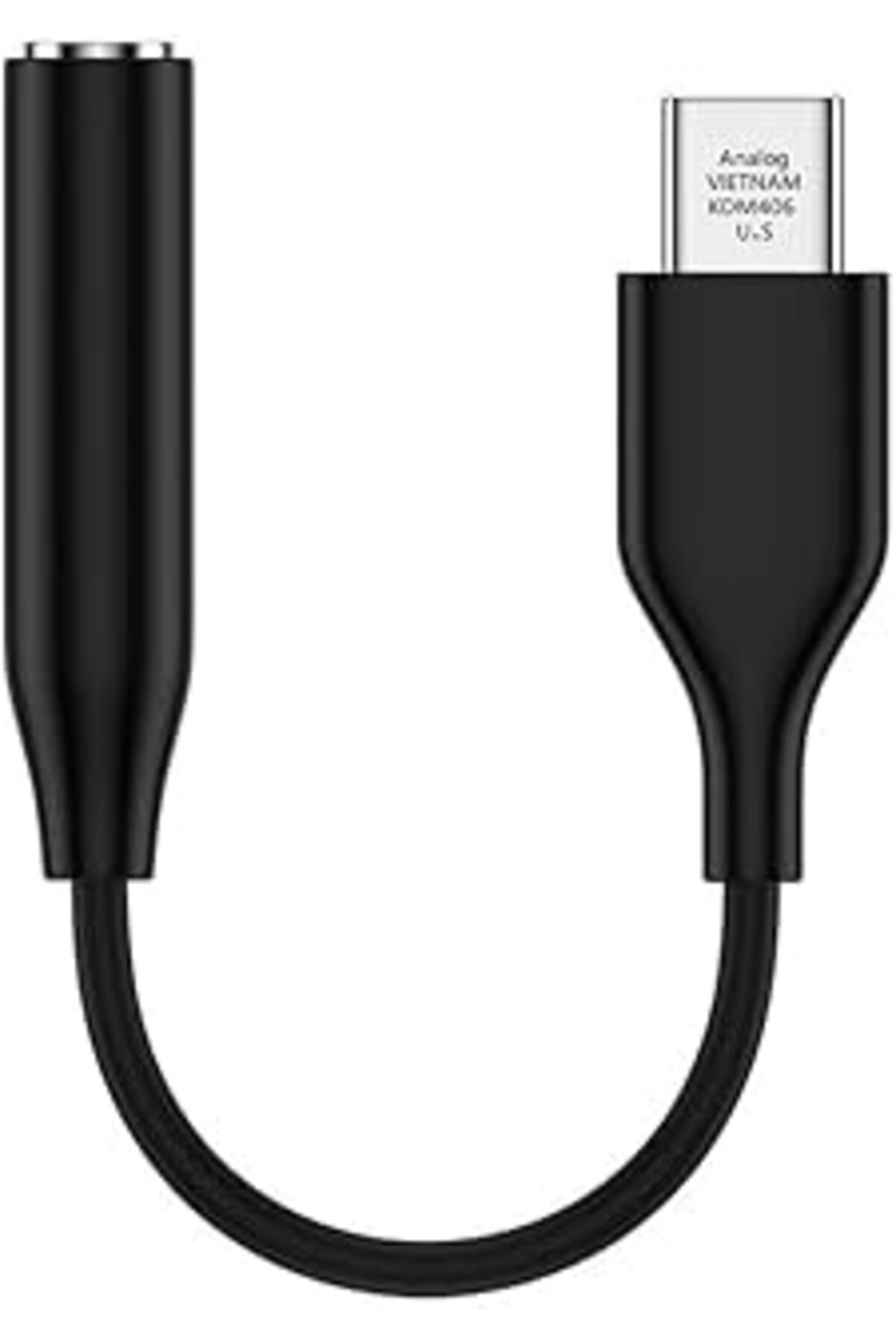 Mu Art Ahşap Ayex Type-C İçin 3.5Mm Aux, Kulaklık Ve Mikrofon Adaptörü Siyah, Samsung Telefonlar Ile Uyumlu