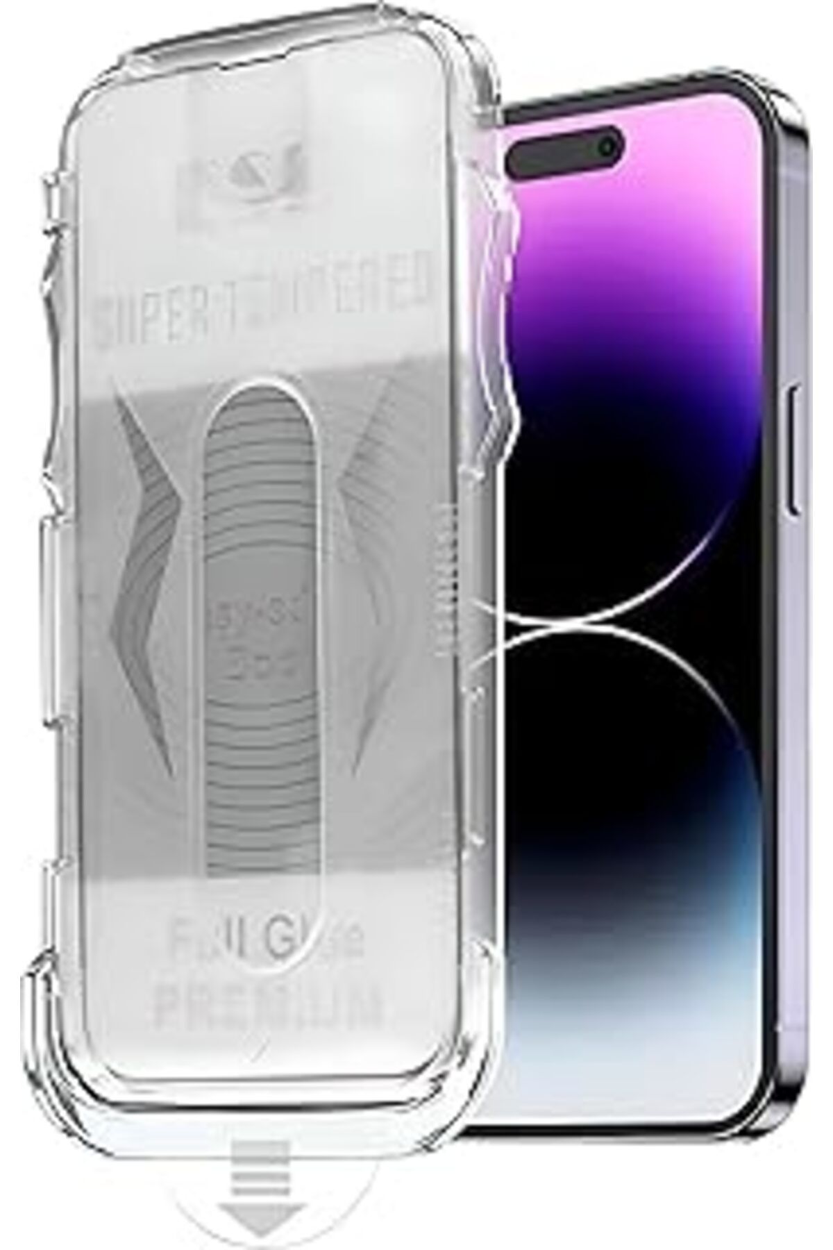 Pazarcan Azr Iphone 11 Ve Iphone Xr (6.1'') İle Uyumlu Ekran Koruyucu Hizalama Aparatlı Ve Uygulanırken Ca