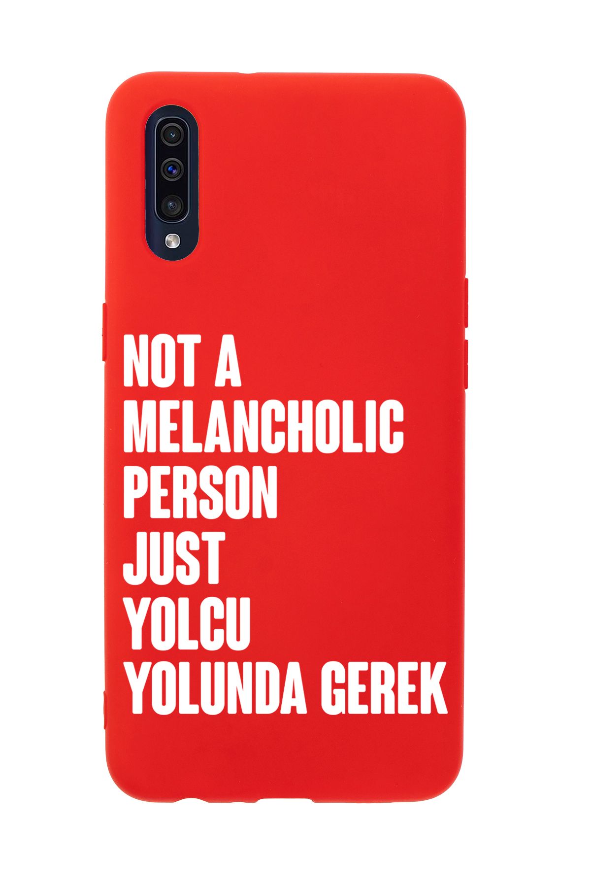 mooodcase Samsung A30s Uyumlu Not Melancholic Person Just Yolcu Yolunda Desenli Telefon Kılıfı