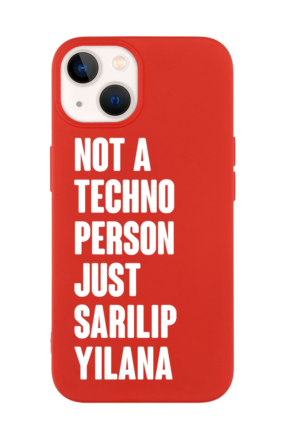 mooodcase iPhone 15 Uyumlu Not Techno Person Just Sarılıp Yılana Desenli Telefon Kılıfı