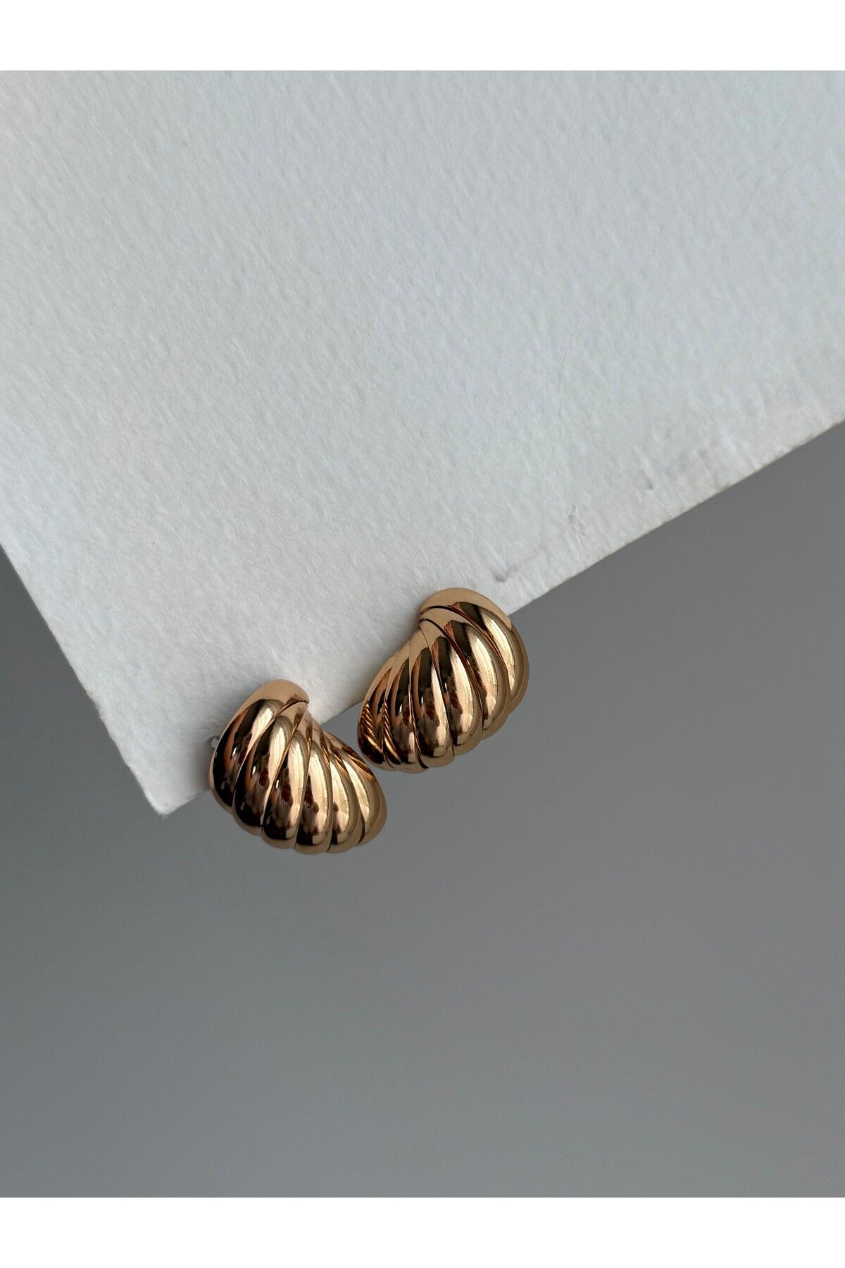 Owentis Çelik Rose Gold Vintage Model Bold Loosa To Küpe -kararma yapmaz-