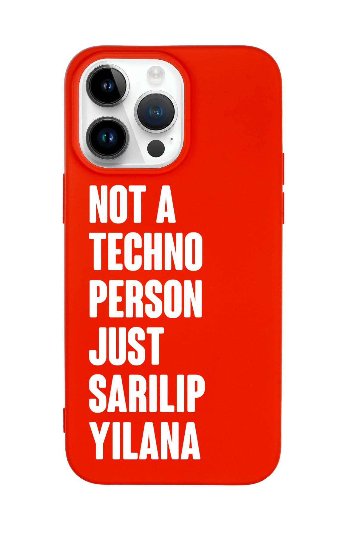 mooodcase iPhone 15 Pro Uyumlu Not Techno Person Just Sarılıp Yılana Desenli Telefon Kılıfı