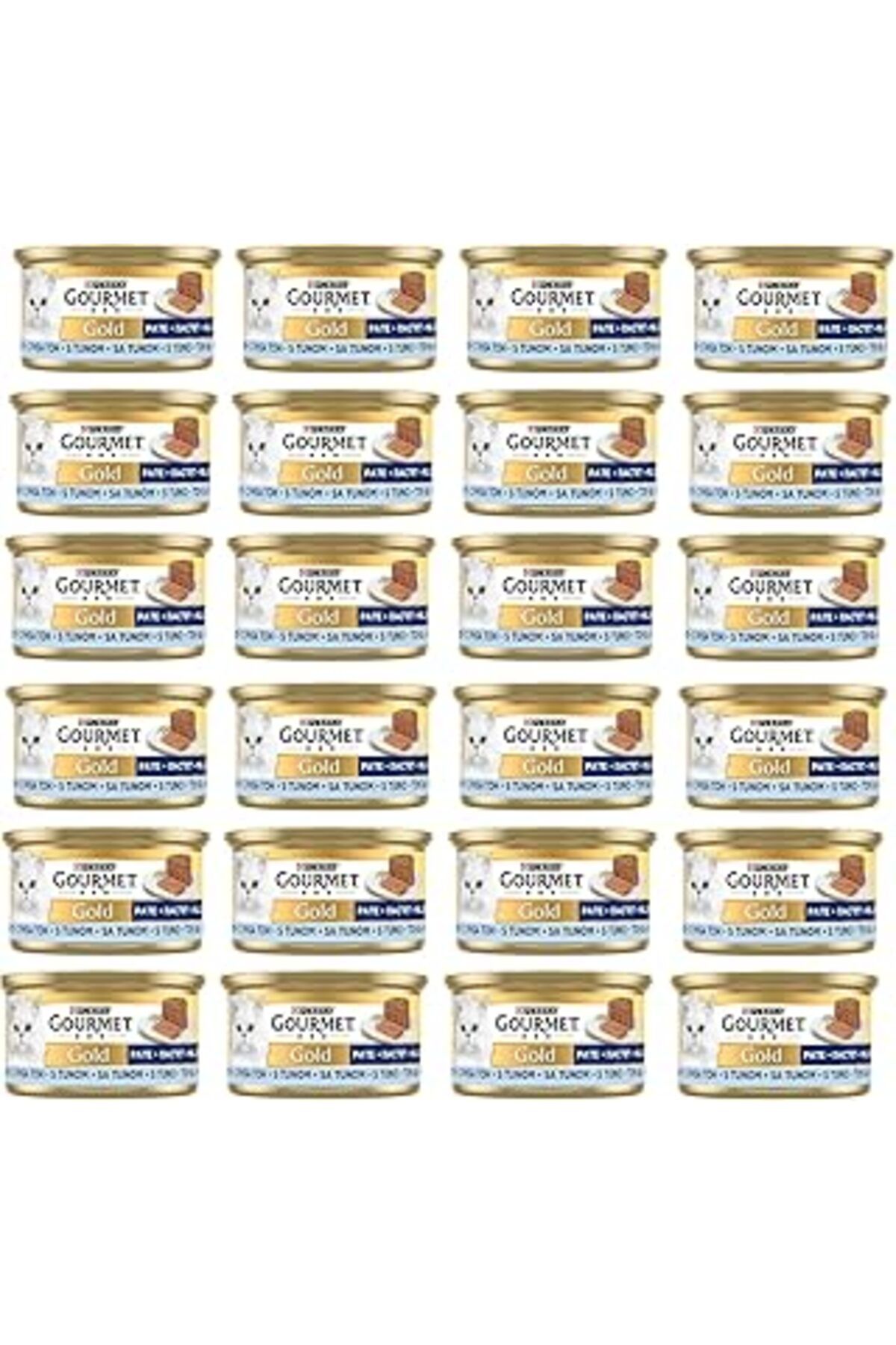 karadağsb Gourmet Gold Kıyılmış Ton Balıklı Yaş Kedi Maması, Yetişkin Kediler (24 X 85 Gr)