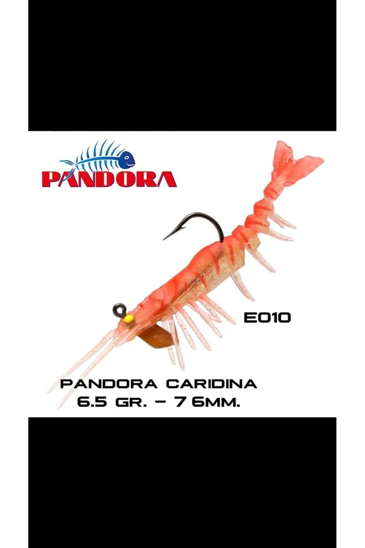 PANDORA BALIKÇILIK Caridina 7,6cm 6,5gr Silikon Karides Yem