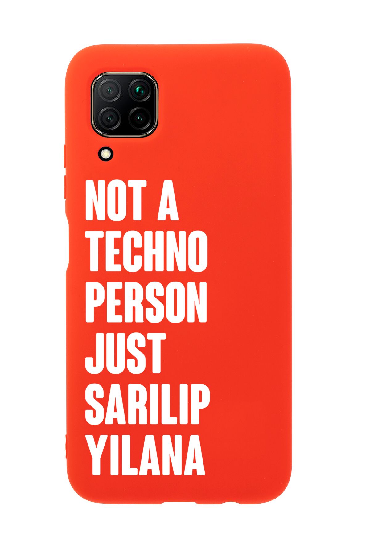 mooodcase Huawei P40 Lite Uyumlu Not Techno Person Just Sarılıp Yılana Desenli Telefon Kılıfı