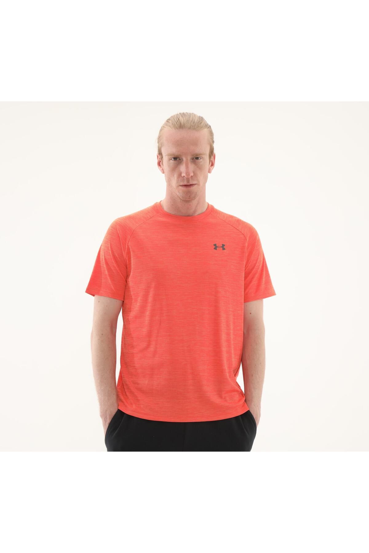 Under Armour A1382796-847 Under Armour Ua Tech Textured Ss Erkek T-Shirt Turuncu