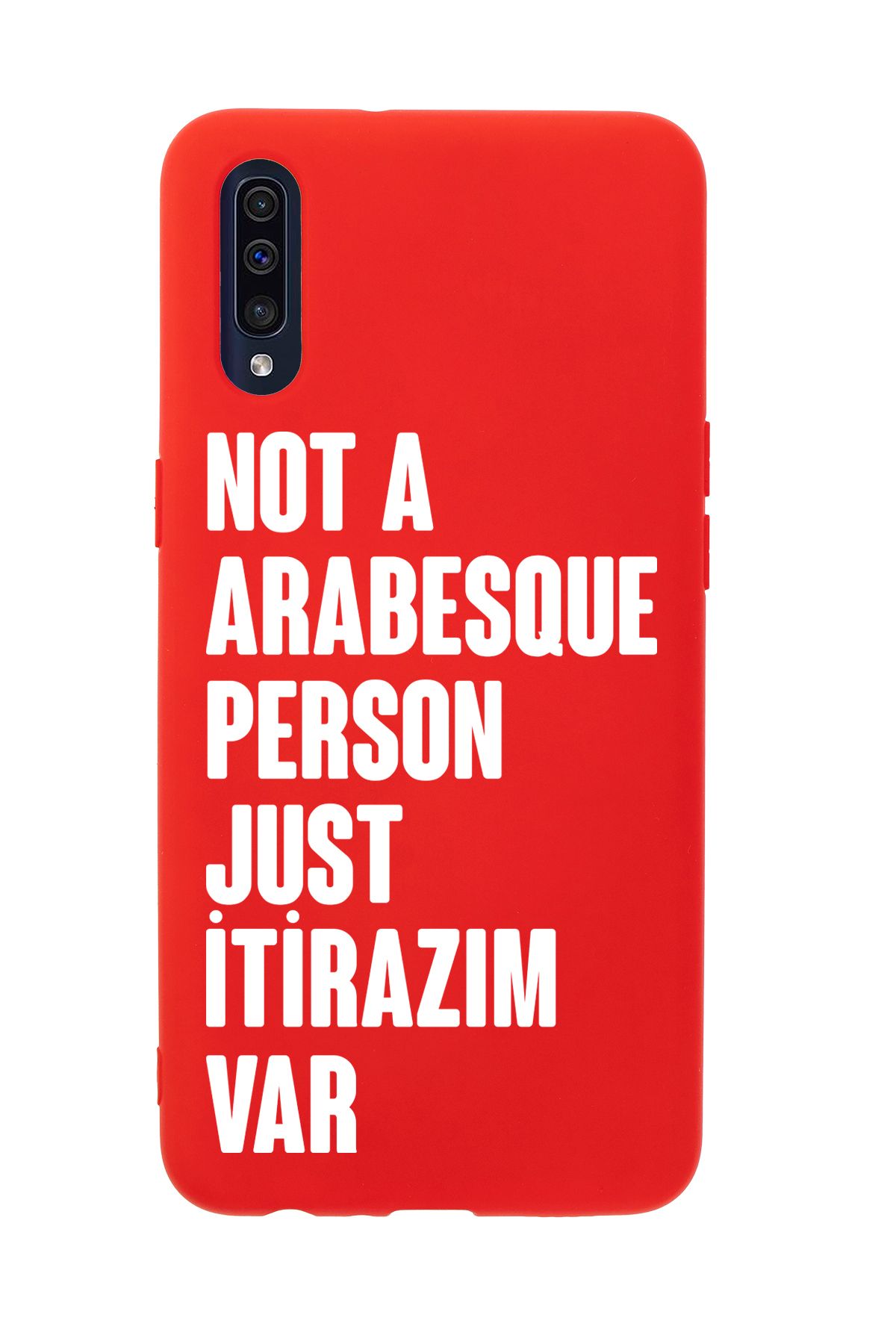 mooodcase Samsung A50 Uyumlu Not Arabesque Person Just İtirazım Var Desenli Telefon Kılıfı