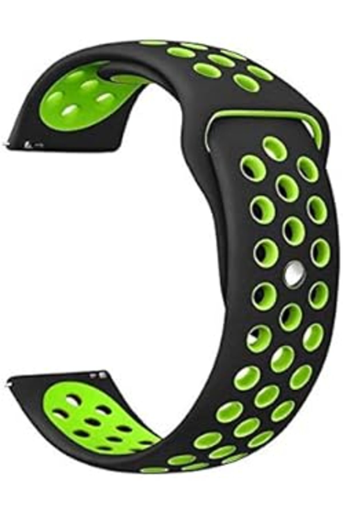 karadağsb Markacase Fossil Q Gazer Delikli Spor Silikon Kordon Siyah Yeşil