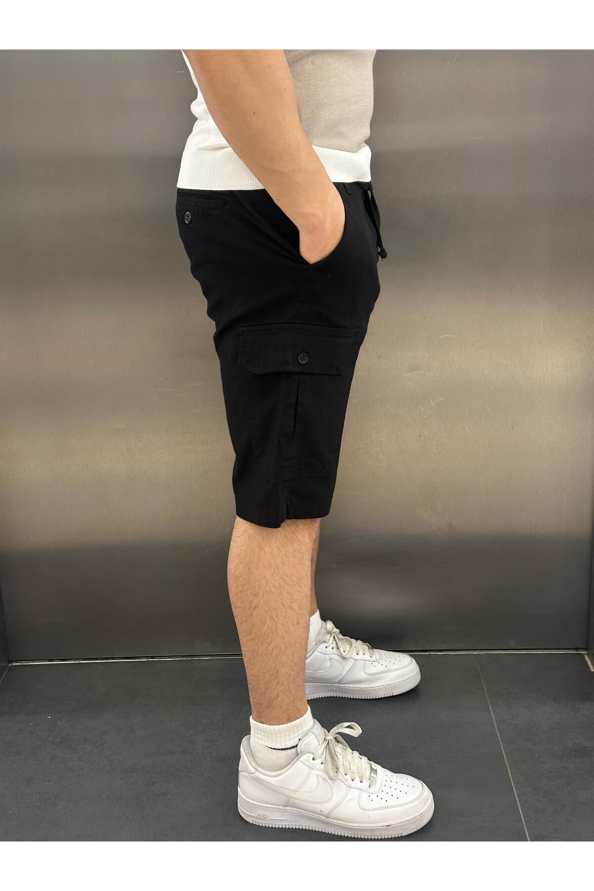 RİCHBERG KARGO CEP KETEN ŞORT