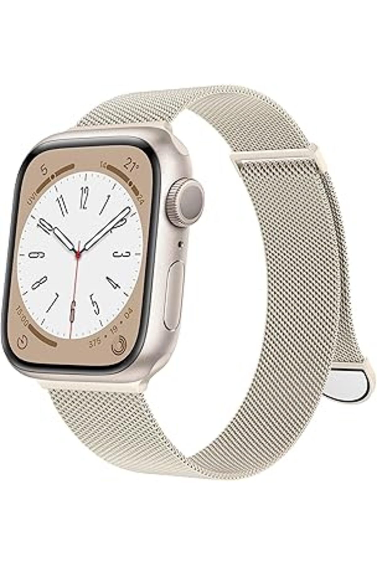 karadağsb Minesk Apple Watch Ile Uyumlu Çelik Hasır Kordon 38-40-41 Mm Tüm Bilek Kalınlıklılarına Göre Ayarla