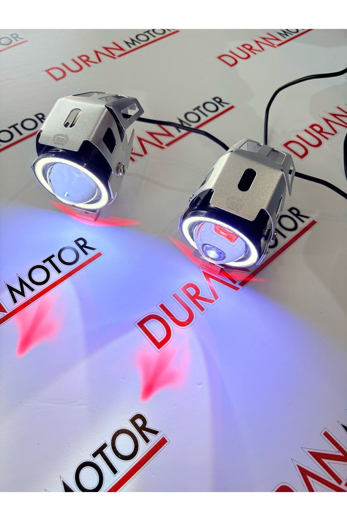 DARDEREMOTOR ANGEL ÇAKARLI LED SİS LAMBASI-GÜMÜŞ RENK 2 ADET