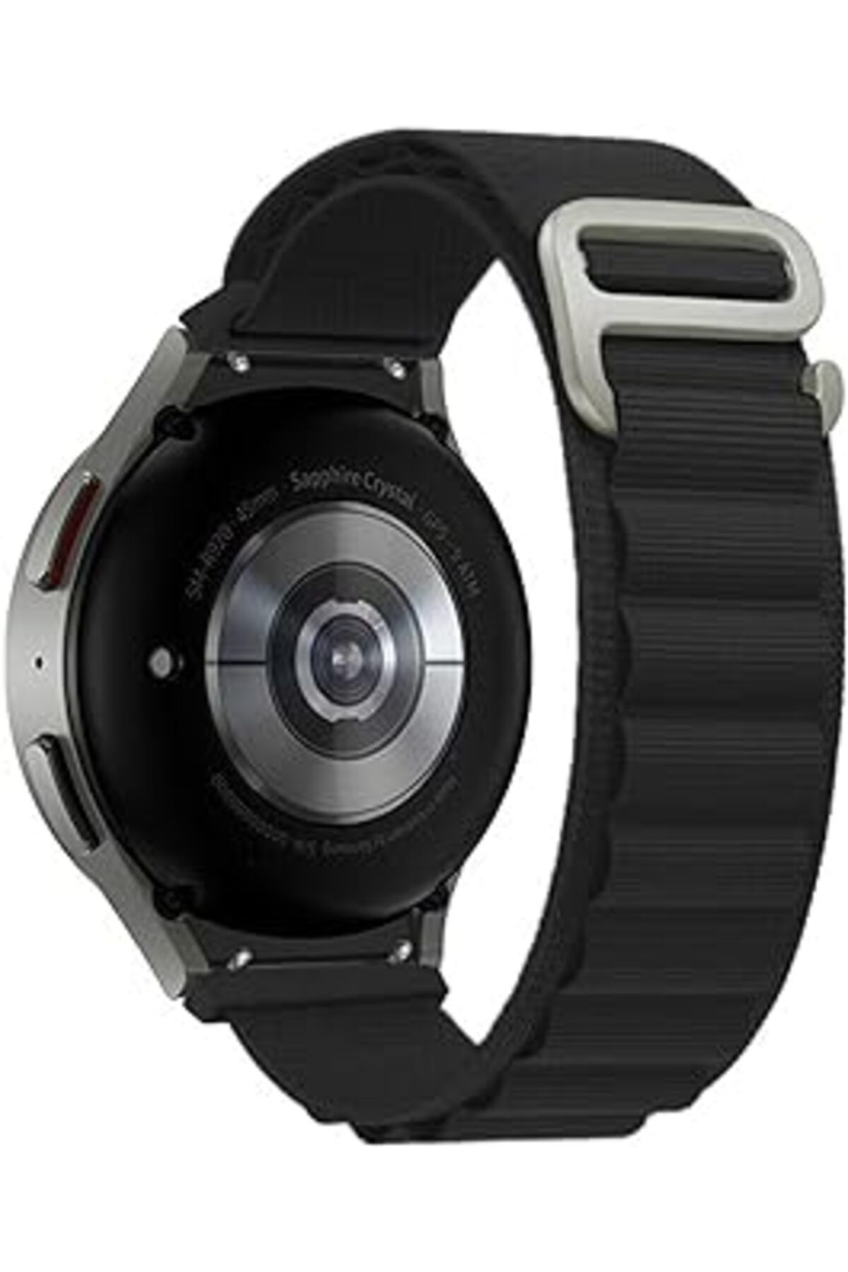 karadağsb Microsonic Samsung Galaxy Watch 4 Classic 46 Mm Için Kordon Alpine Loop Siyah