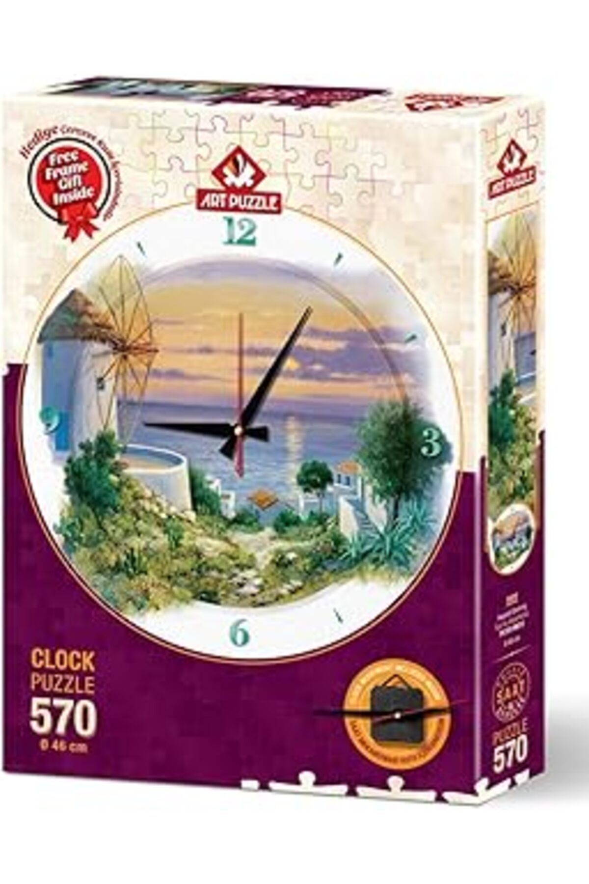 karadağsb Art Puzzle Ege'De Akşamüstü 570 Parça Saat Puzzle