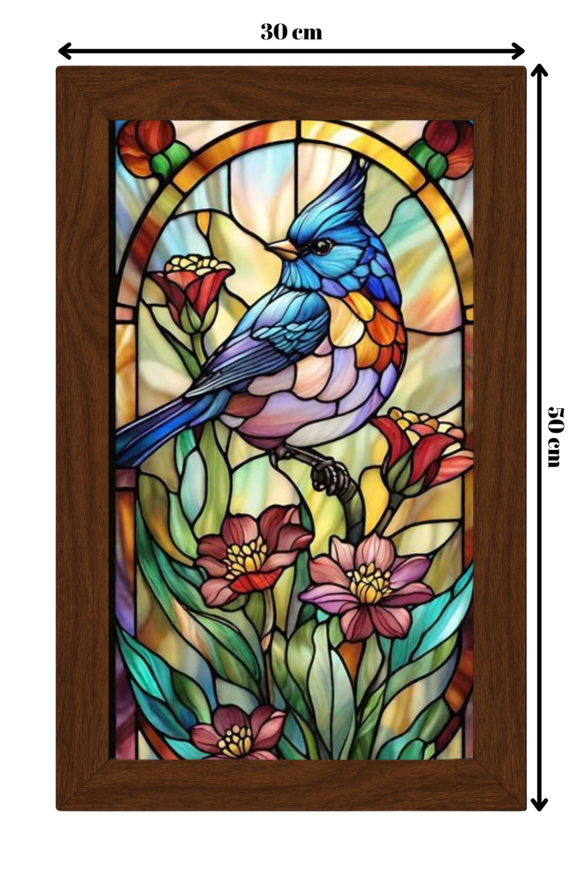 ColorCraft SERAMİK ÜZERİNE AHŞAP ÇERÇEVELİ 30x50cm TABLO NO:108