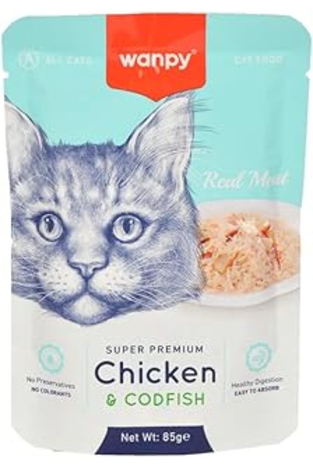 karadağsb Wanpy Pouch Tavuklu & Deniz Taraklı Yaş Kedi Maması (85Gr X 12 Adet)