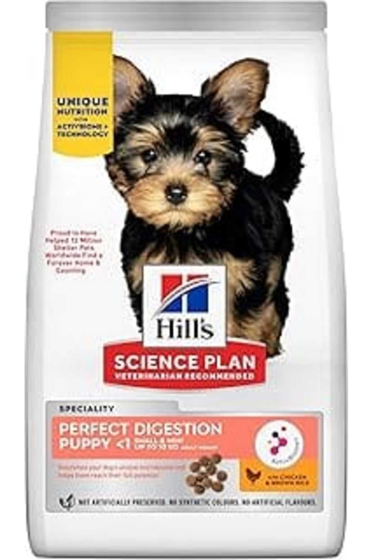 karadağsb Hill'S, Science Plan Sindirim Küçük Ve Mini Irk Tavuklu Ve Kahverengi Pirinçli Yavru Köpek Maması,