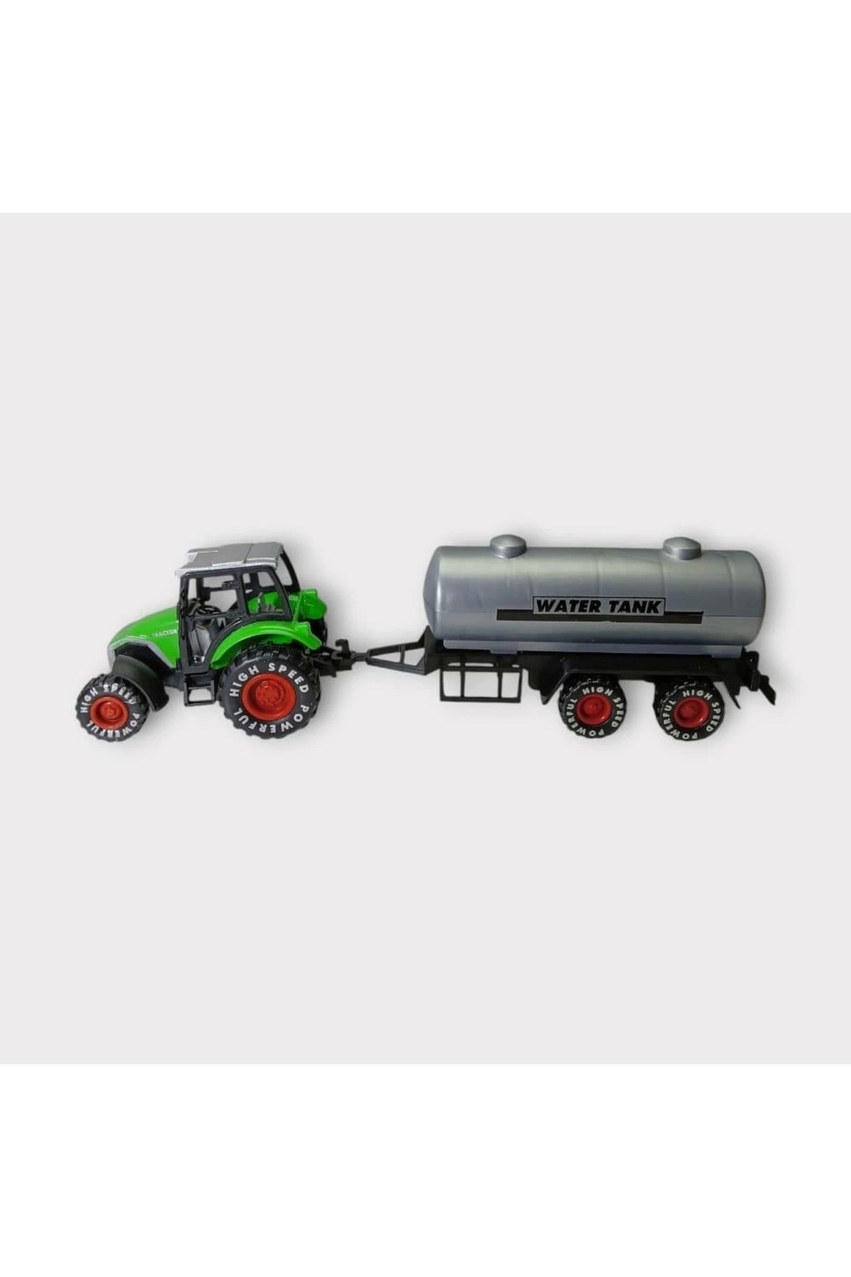 Tolzan Çek Bırak Römorklu Traktör 25Cm - Yeşil Su Tankı