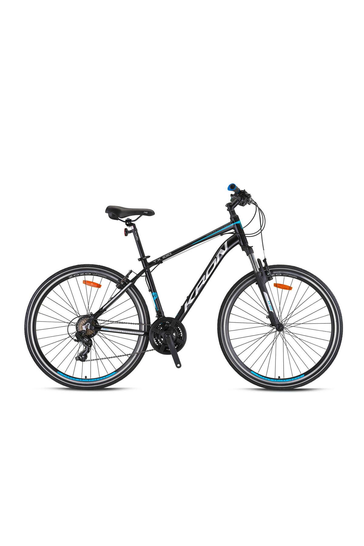 Kron TX100 28 Jant Trekking Bisiklet Mat Siyah-Gri/Mavi 51 cm