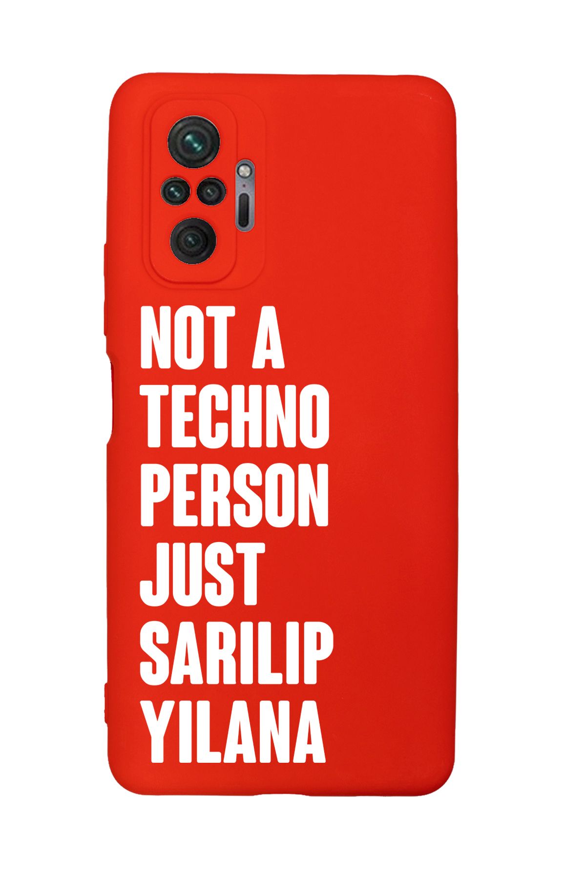mooodcase Redmi Note 10 Pro Max Uyumlu Not Techno Person Just Sarılıp Yılana Desenli Telefon Kılıfı