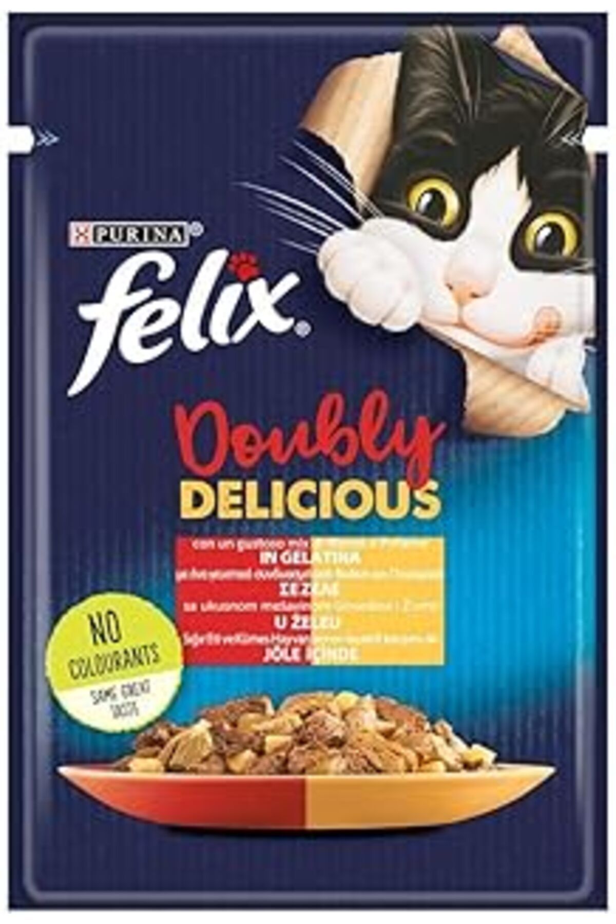 karadağsb Felix Çifte Lezzet Sığır & Tavuklu Kedi Yaş Mama (26 X 85 Gr)
