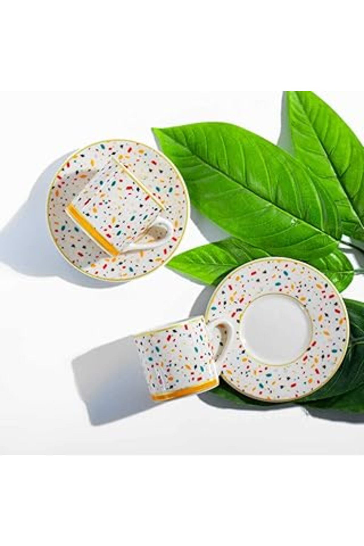 Mu Art Porsima Te-028 Colorful 6Lı Türk Kahvesi Fincan Takımı