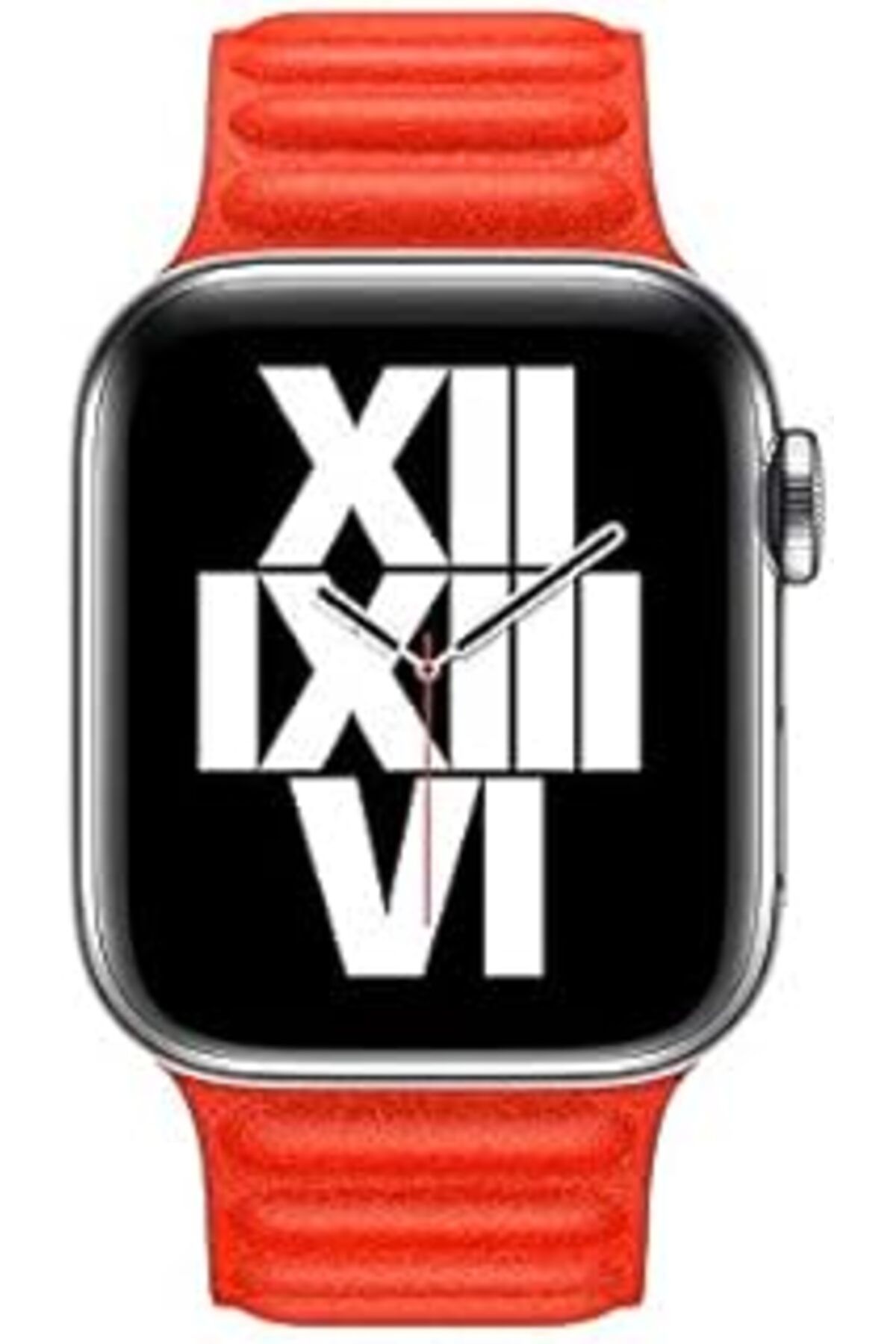 karadağsb Zore Apple İle Uyumlu Watch 44Mm Krd-34 Deri Kordon Kırmızı