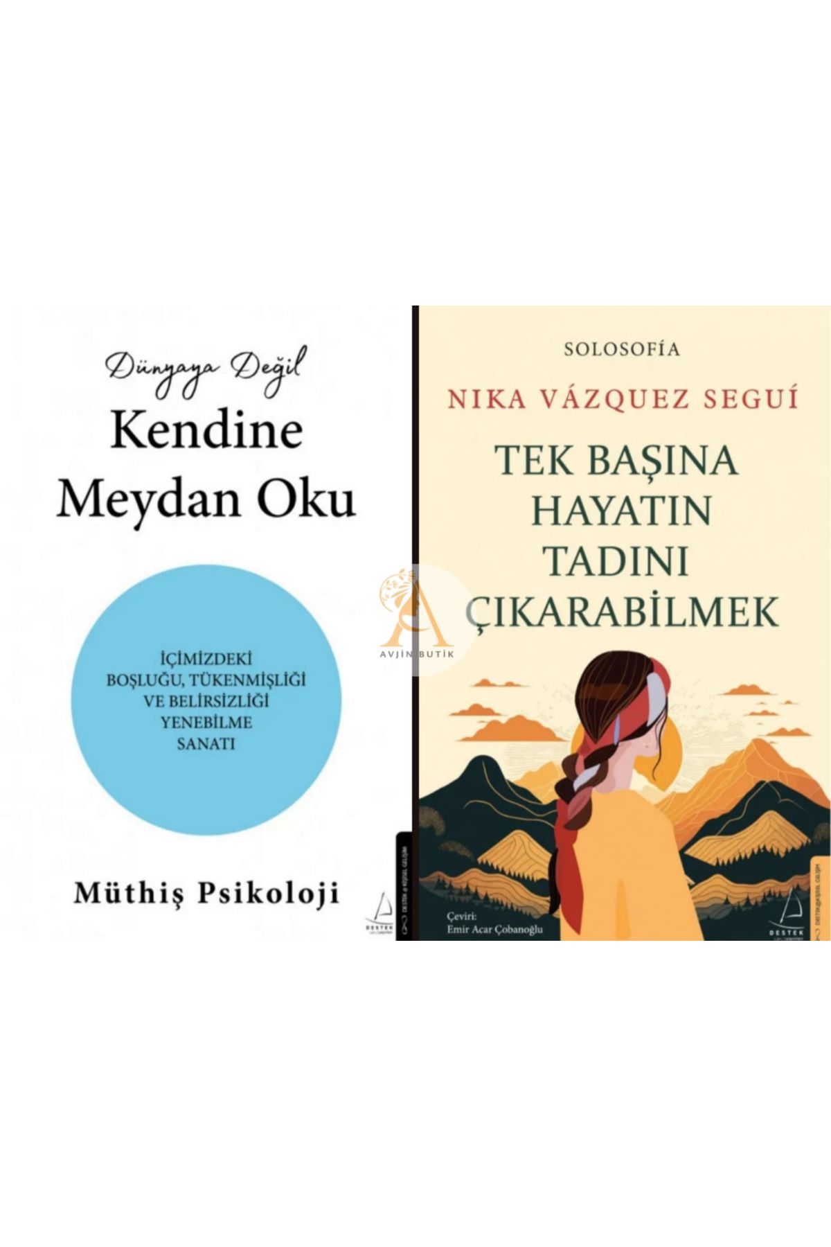 Destek Yayınları Dünyaya Değil Kendine Meydan Oku/Tek Başına Hayatın Tadını Çıkarabilmek/2 Kitap Set