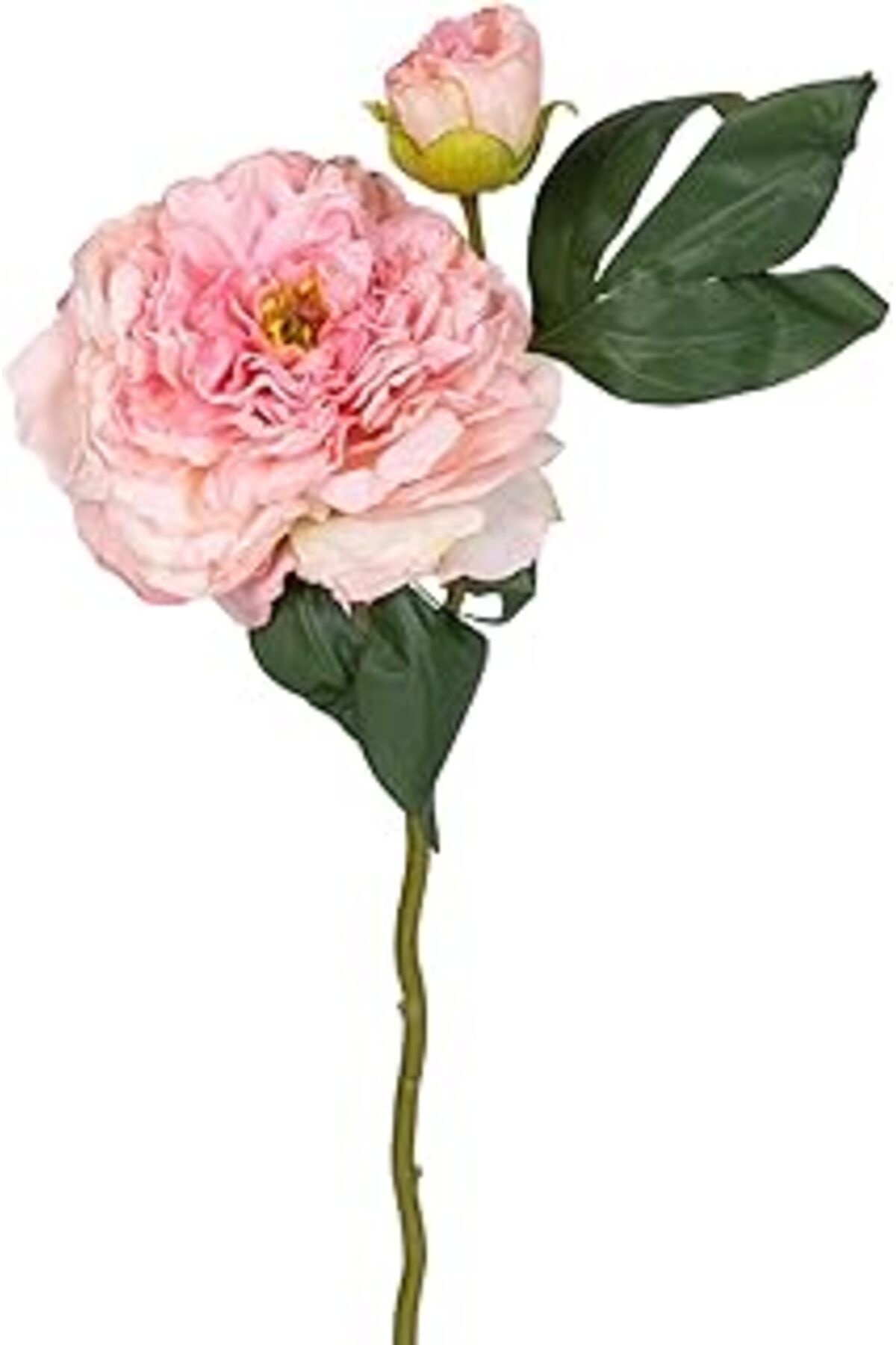 Mu Art Ahşap Herdekora Yapay Gül Tomurcuklu Açık Pembe 50 Cm.