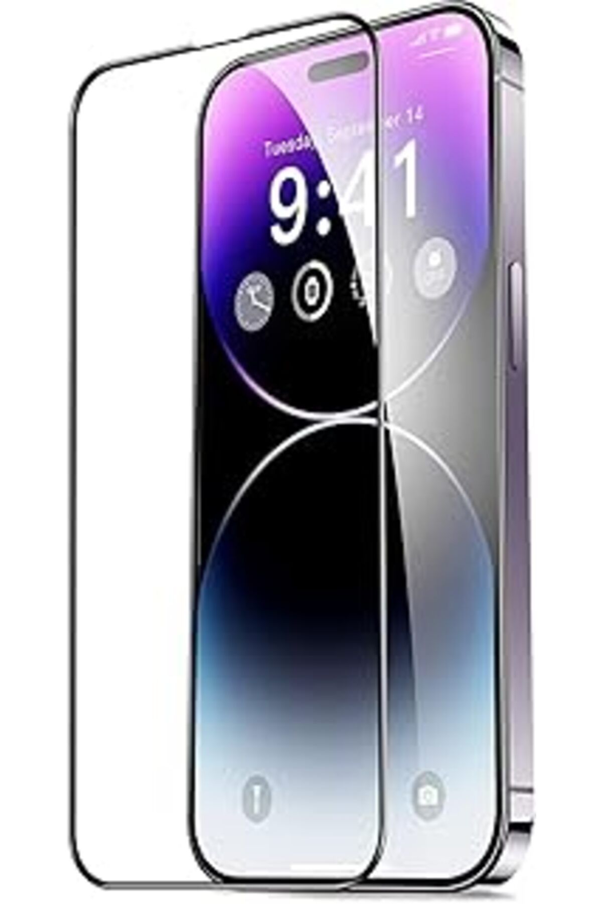 Pazarcan Minesk İphone 12 Pro Max Ile Uyumlu Superglass Güçlendirilmiş Ekran Koruyucu Parmak İzi Tutmayan Ve