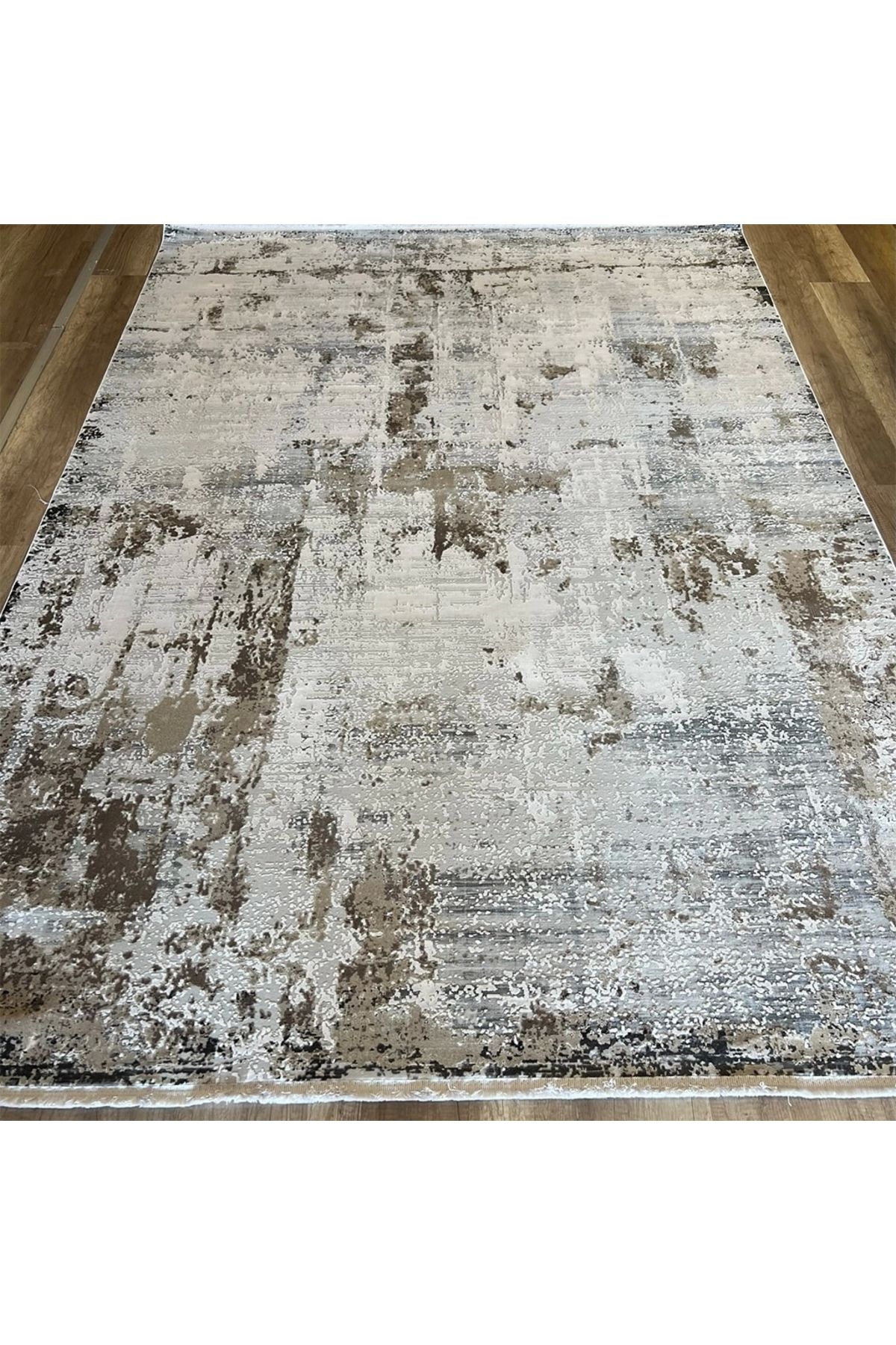 Hoomrugs Hoom Rugs Exclusive Miami 60545/070 Krem Antrasit Modern Salon Halısı